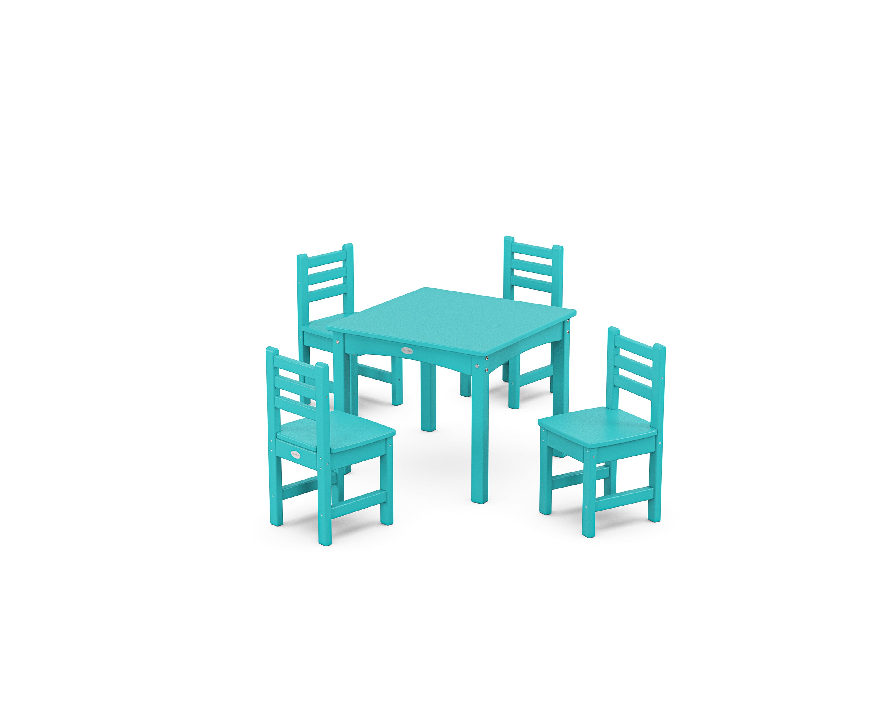 POLYWOOD Lakeside Toddler 5-Piece Dining Set in Aruba