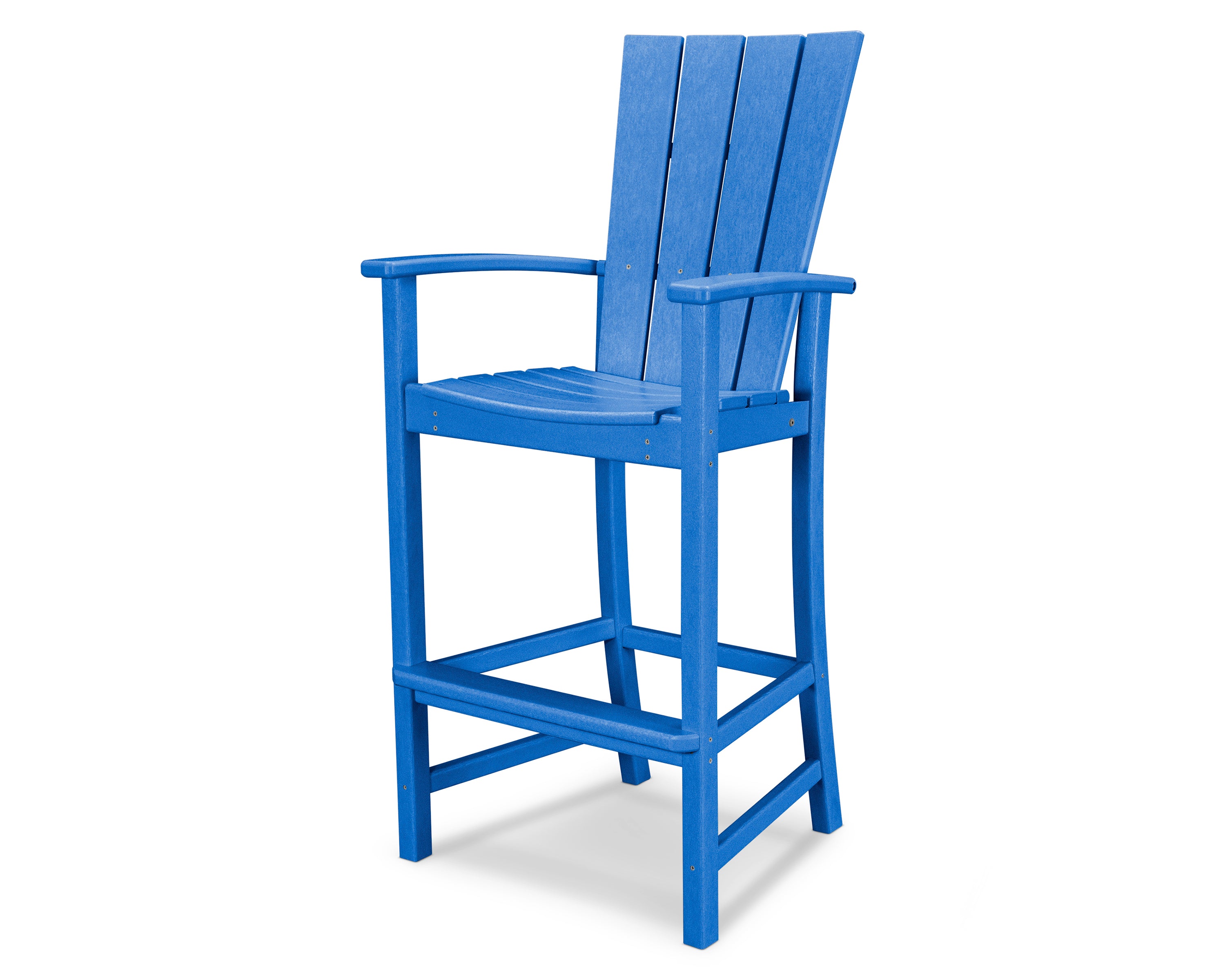 POLYWOOD Quattro Adirondack Bar Chair in Pacific Blue