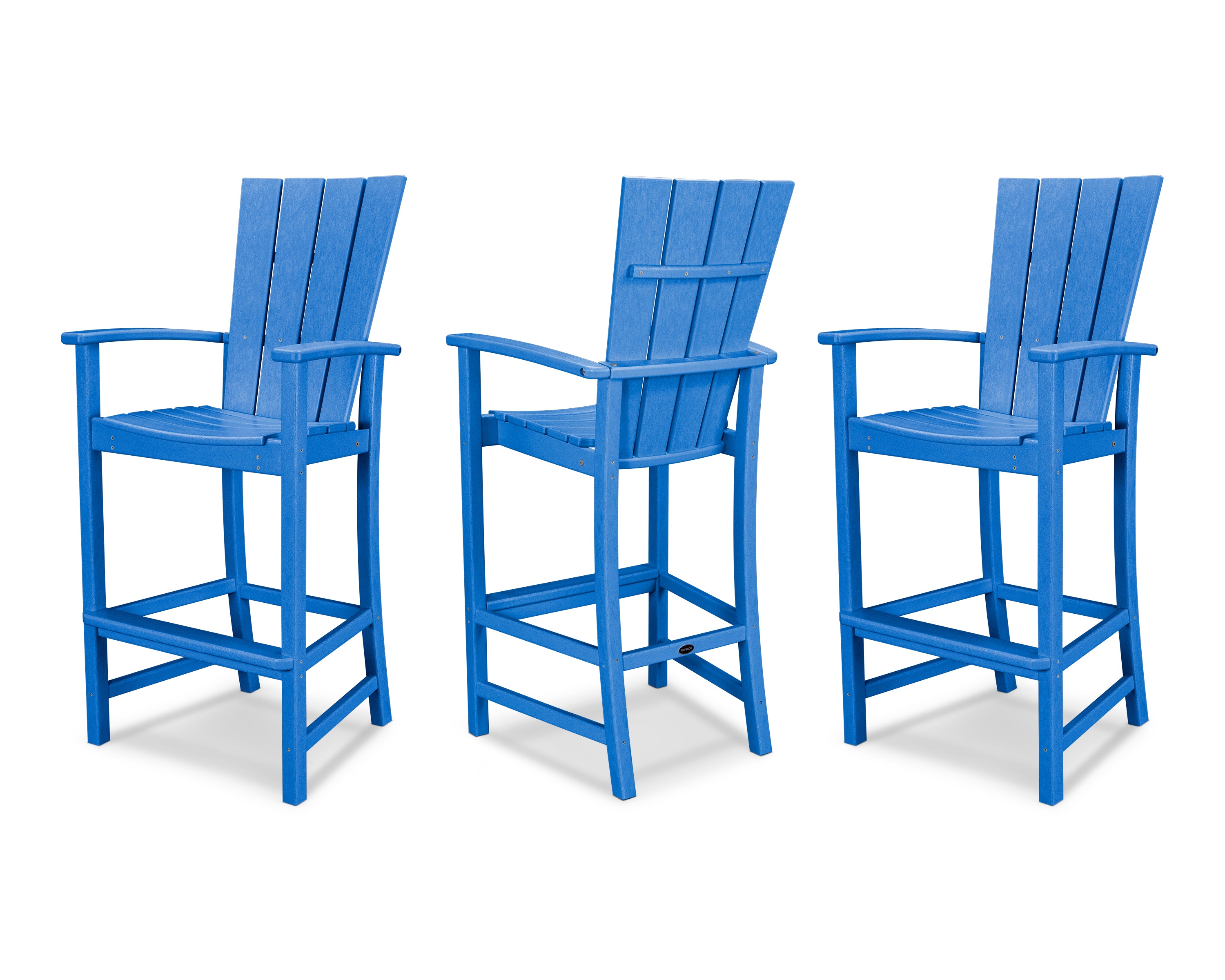 POLYWOOD® Quattro 3-Piece Bar Set in Pacific Blue
