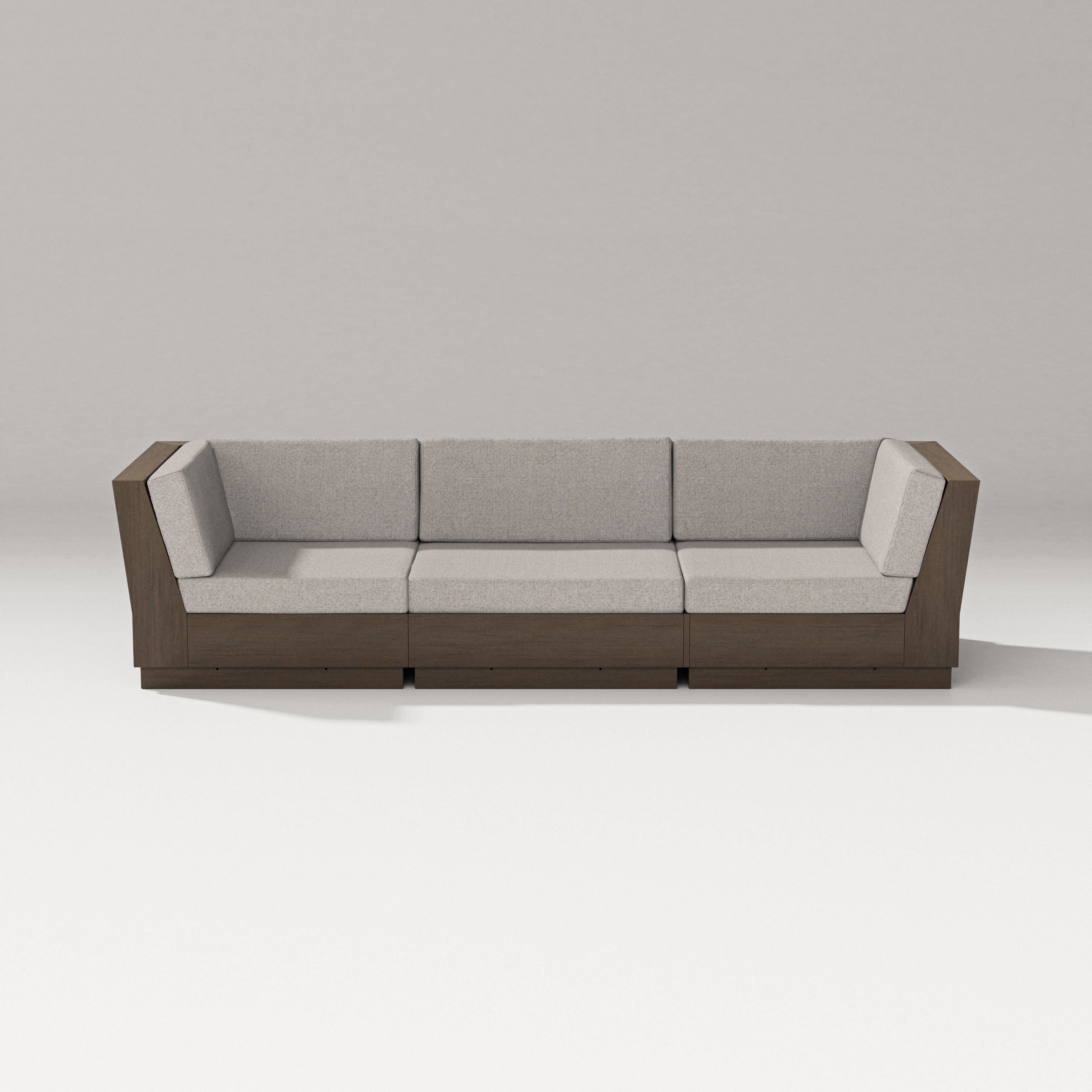 PW Designer Series Elevate Sofa Sectional in Kona / Weathered Tweed