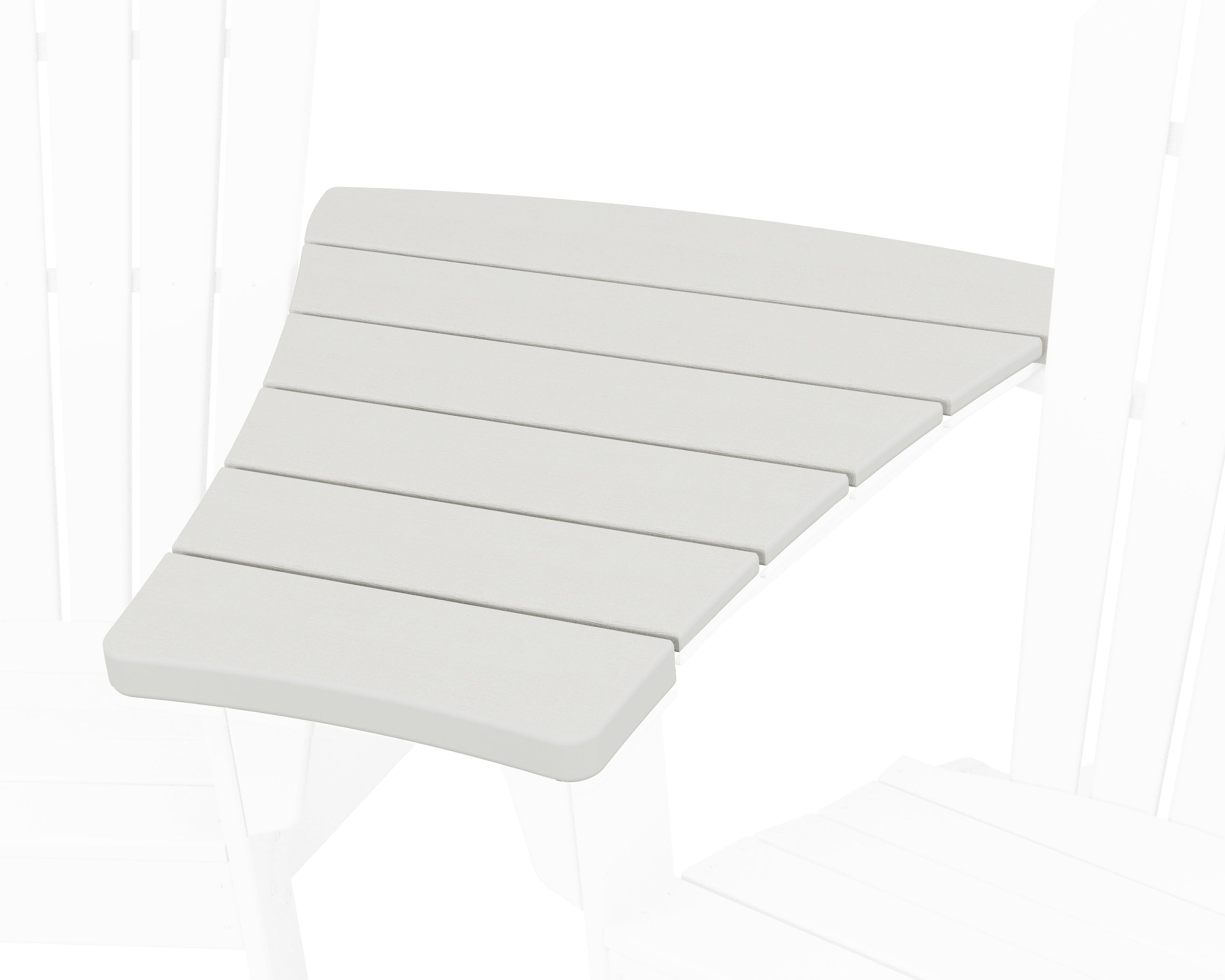 POLYWOOD Angled Adirondack Connecting Table in Vintage White