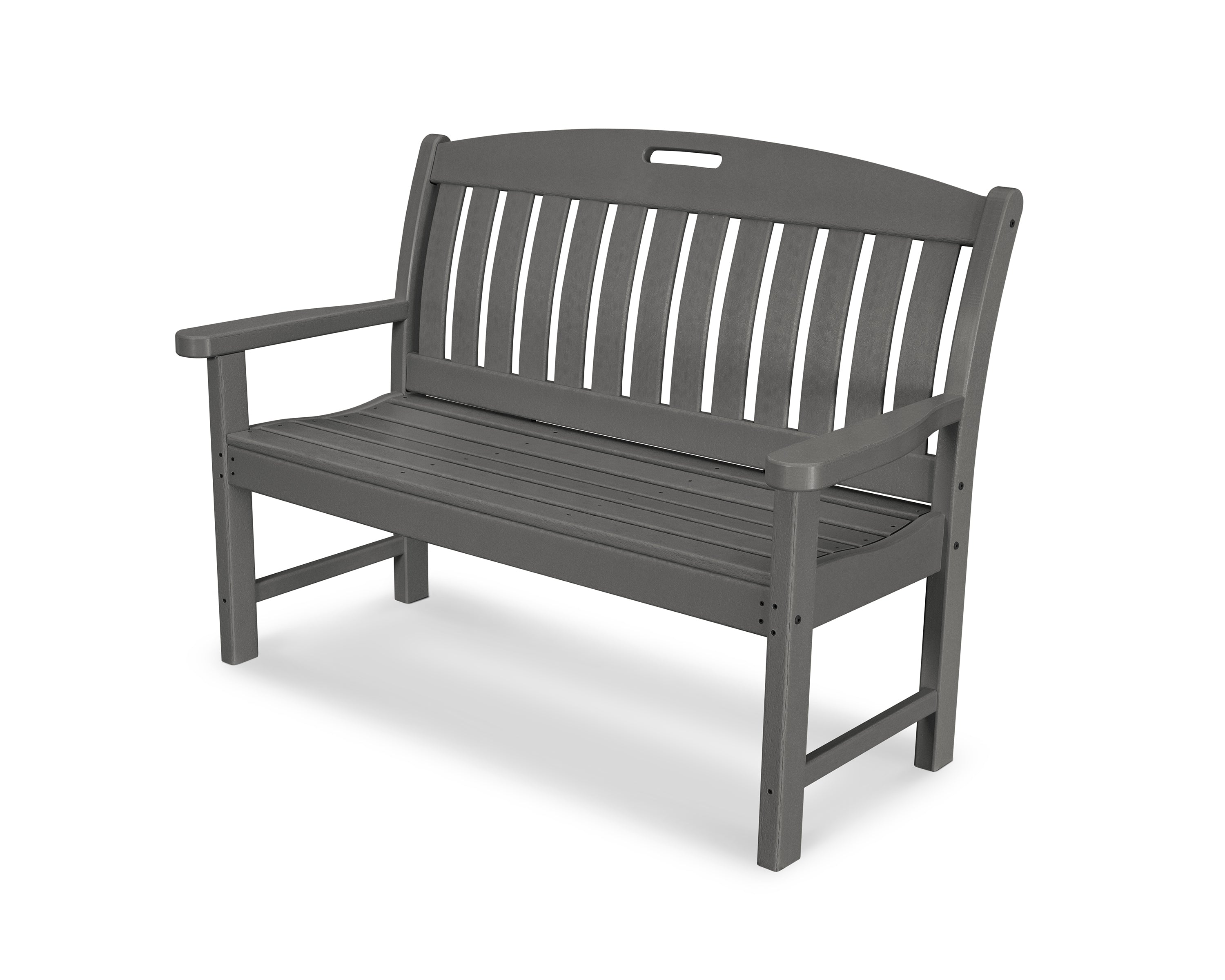 POLYWOOD® Nautical 48" Bench in Slate Grey