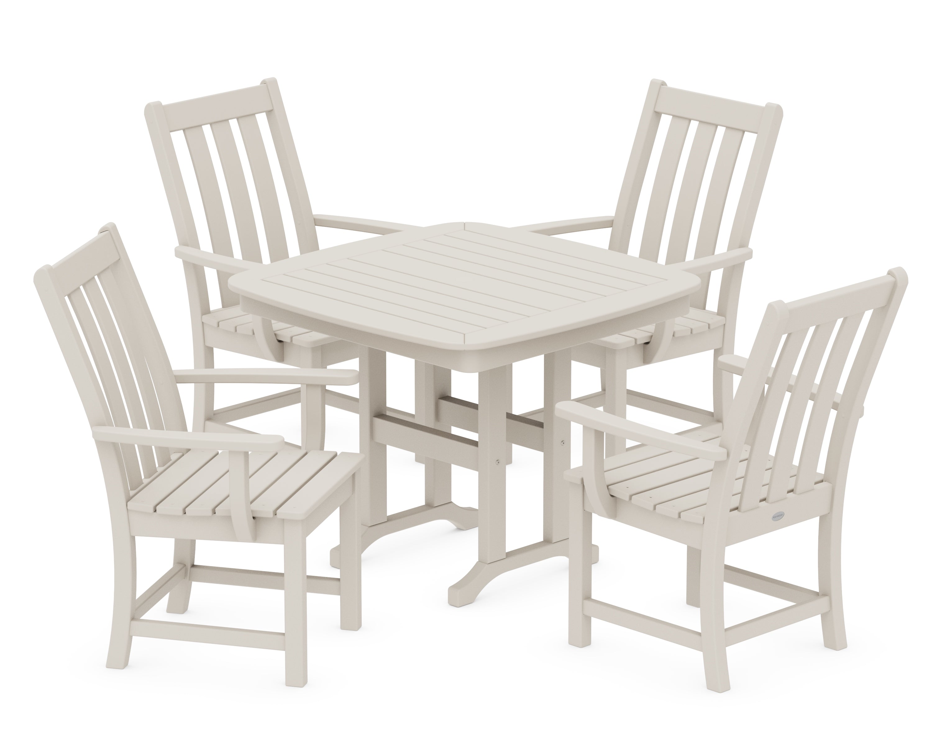 POLYWOOD Vineyard 5-Piece Dining Set in Sand