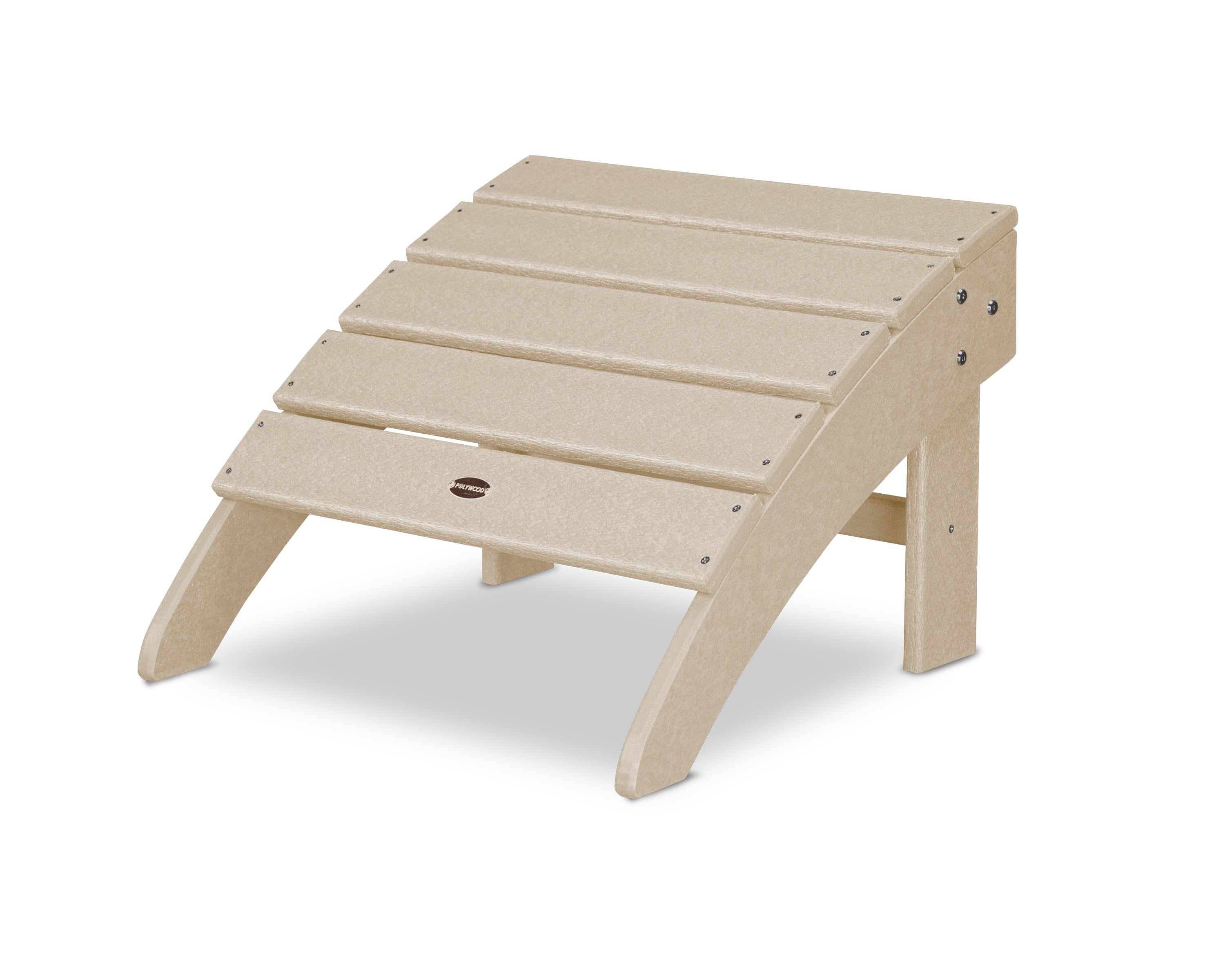 POLYWOOD Palm Coast Ottoman in Sand