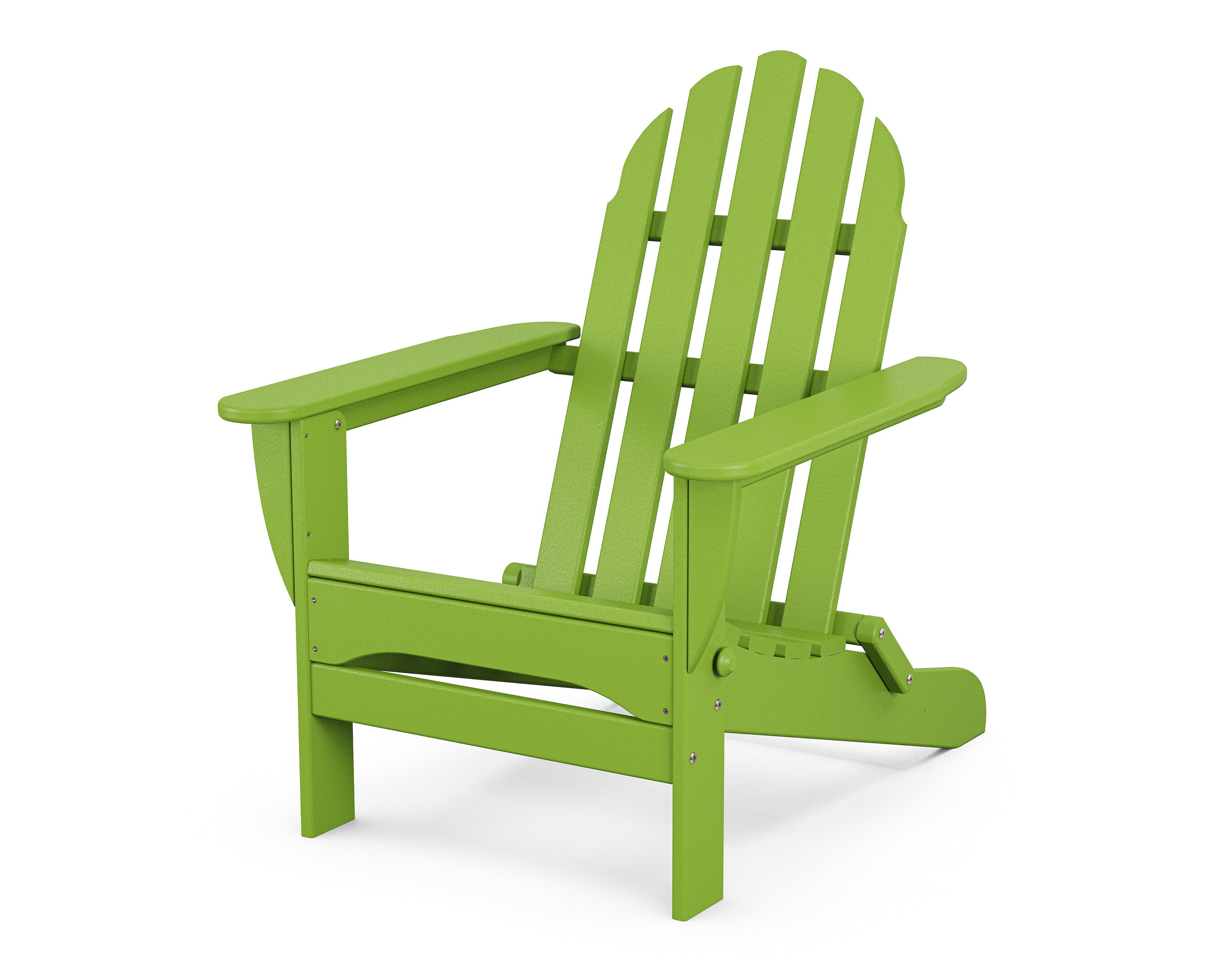 POLYWOOD Classic Folding Adirondack Chair in Lime