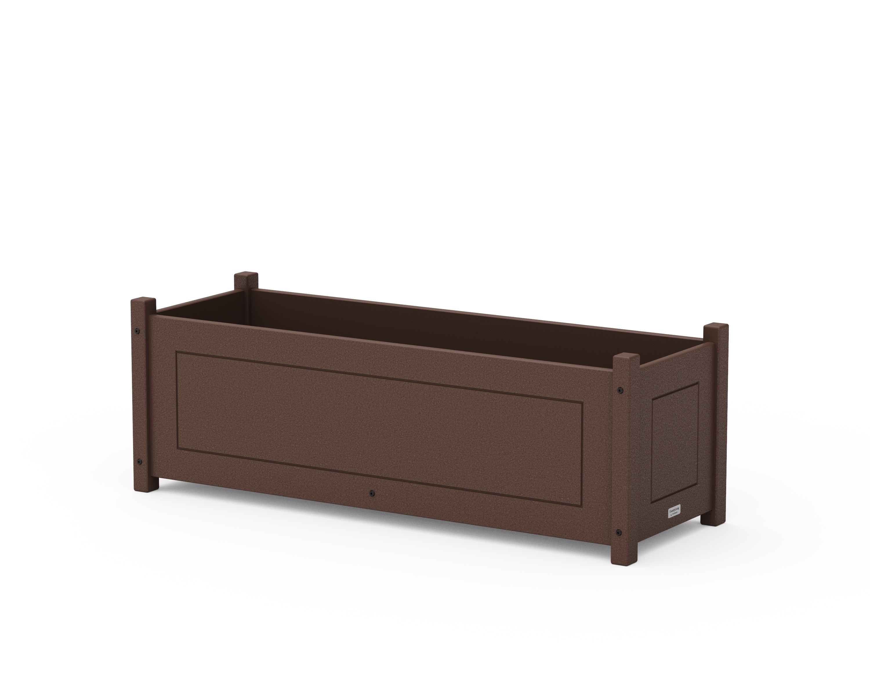 Country Living Country Living Rectangle Triple Planter Box in Mahogany