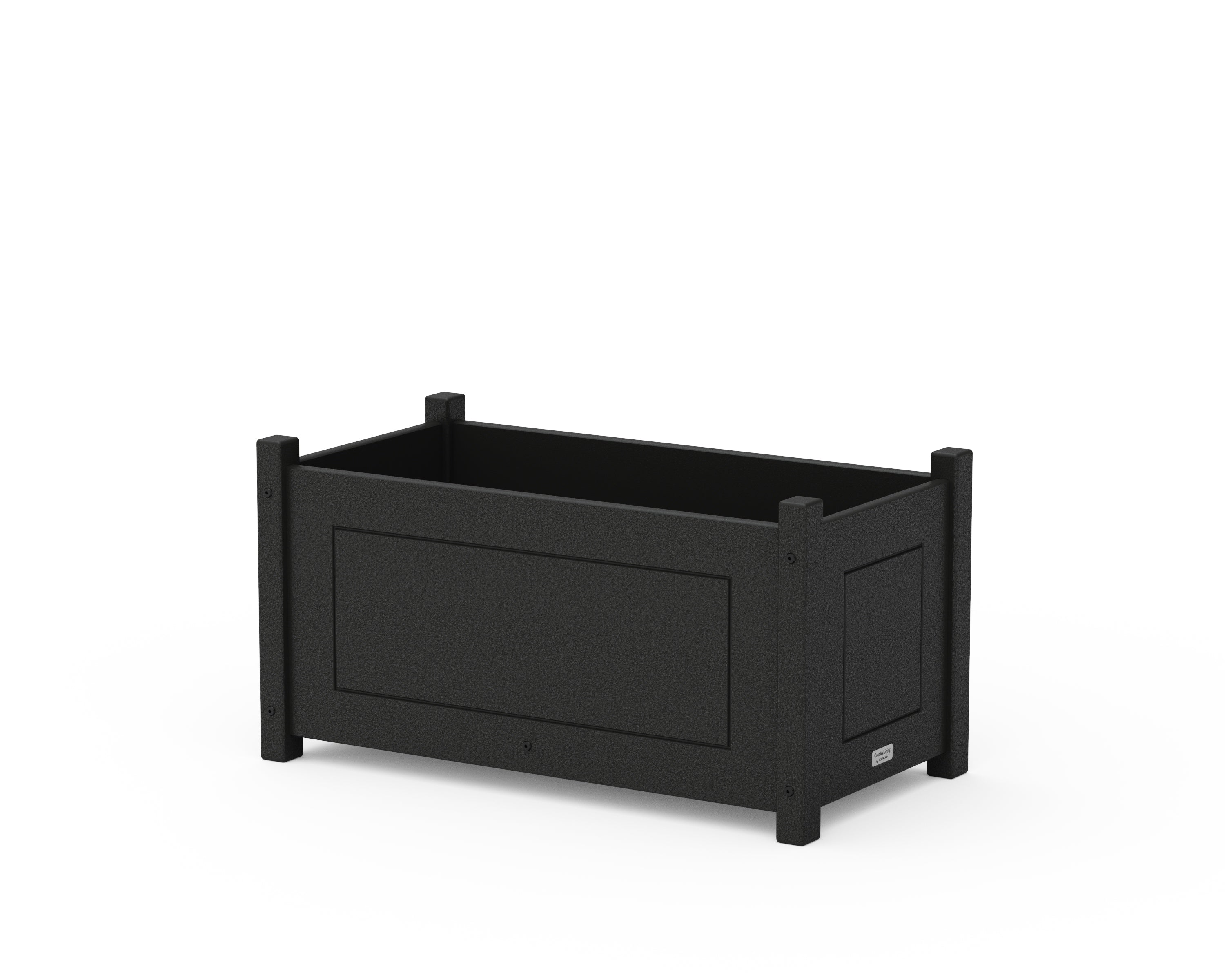 Country Living Country Living Rectangle Double Planter Box in Black