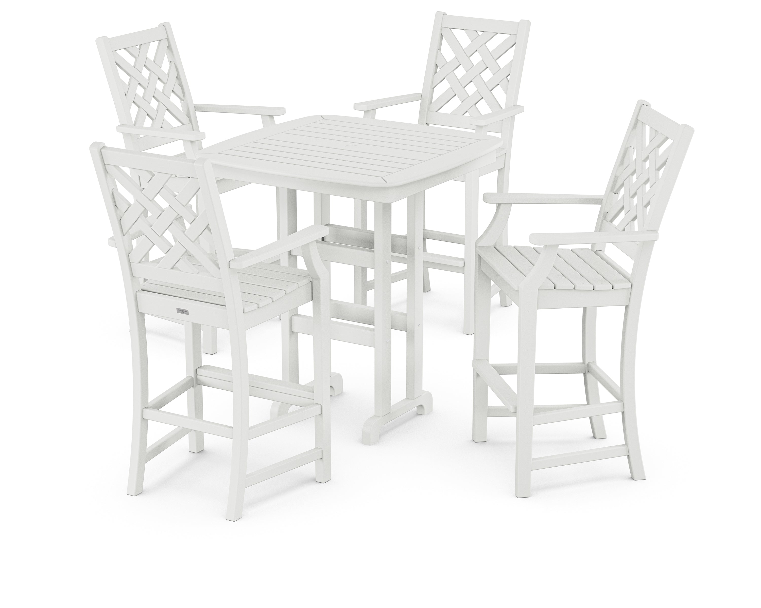 Country Living Wovendale 5-Piece Bar Set in White