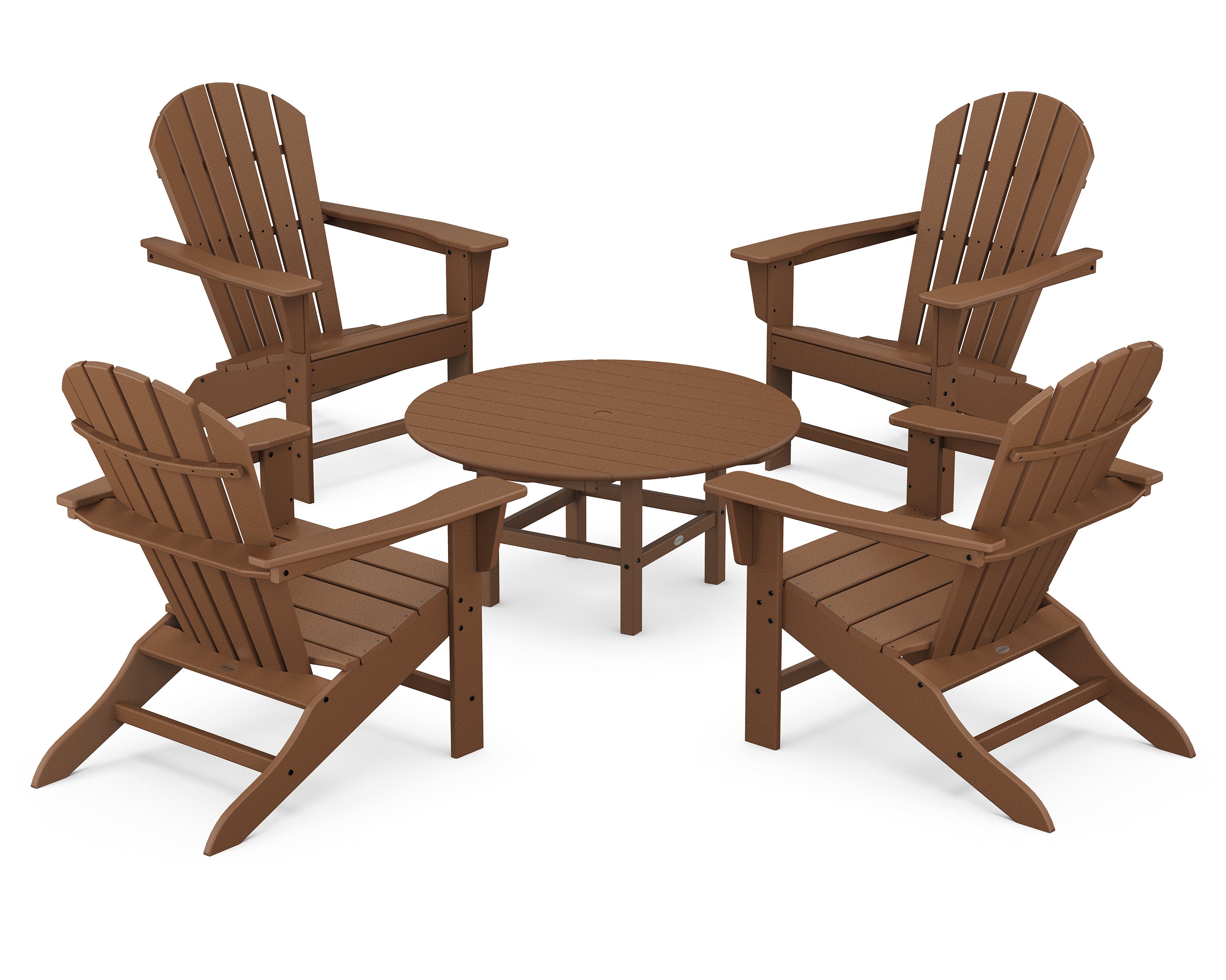 POLYWOOD® South Beach 5-Piece Conversation Group in Teak