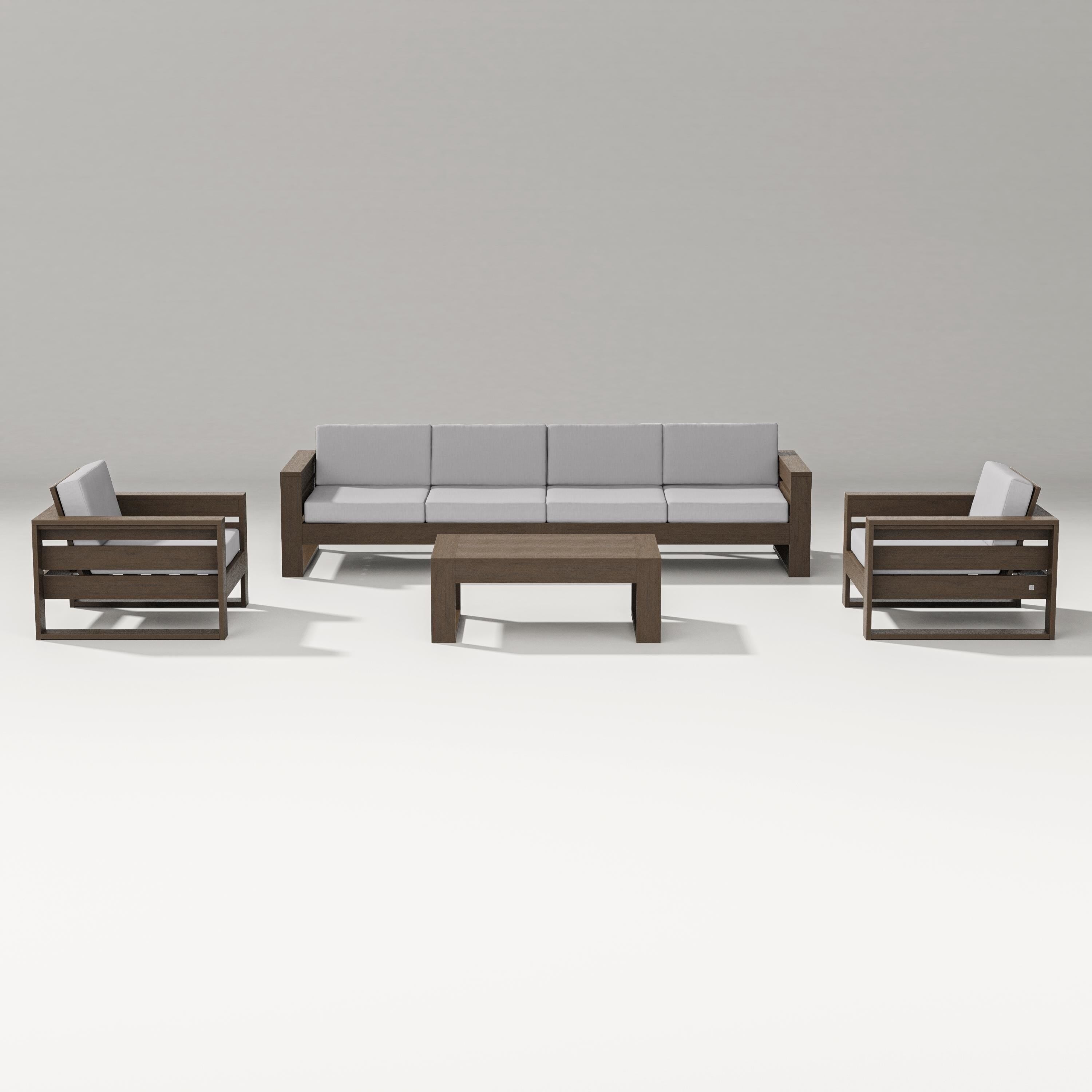 PW Designer Series Latitude 5-Piece Lounge Sofa Set in Kona / Granite