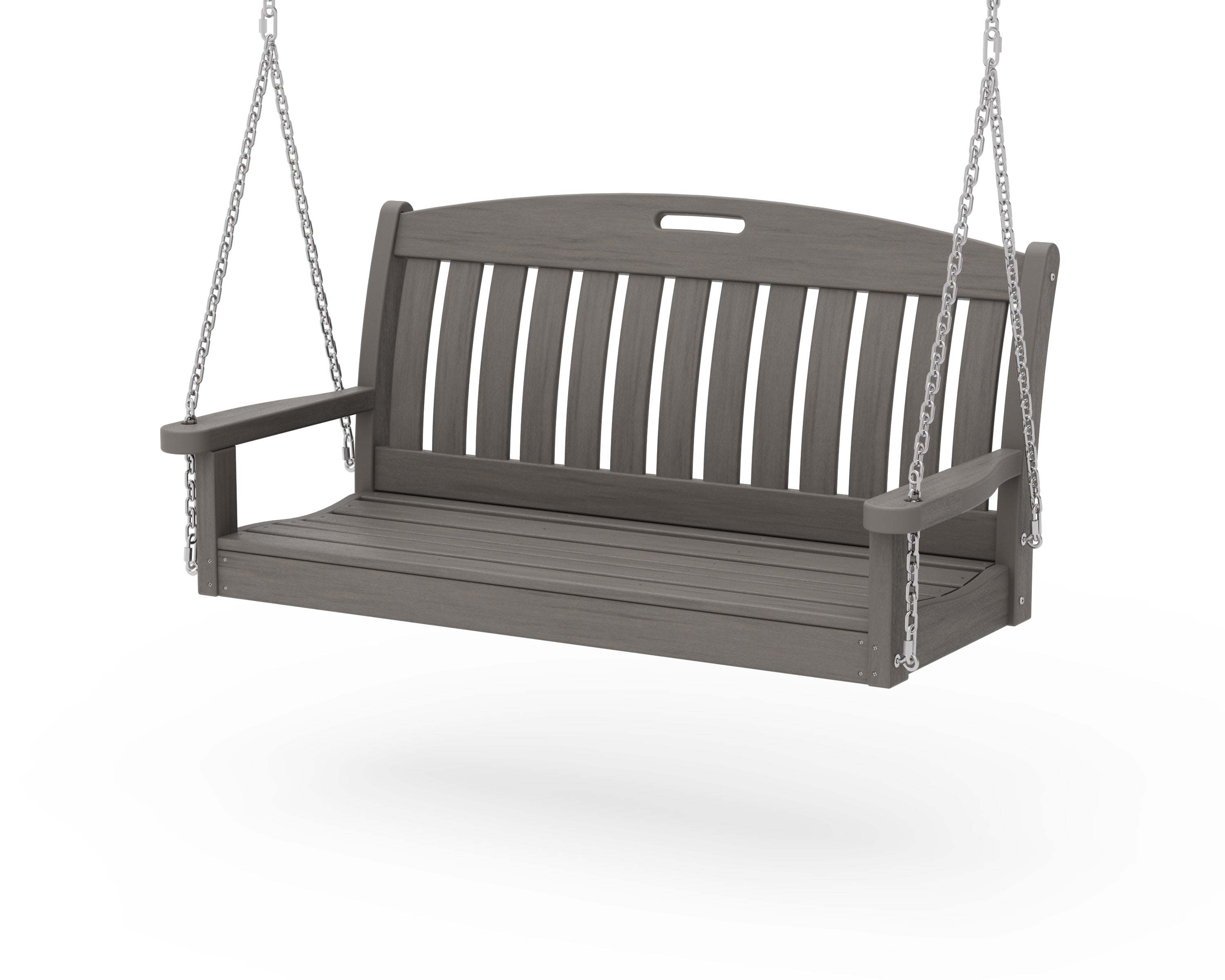 POLYWOOD Nautical 48" Swing in Driftwood