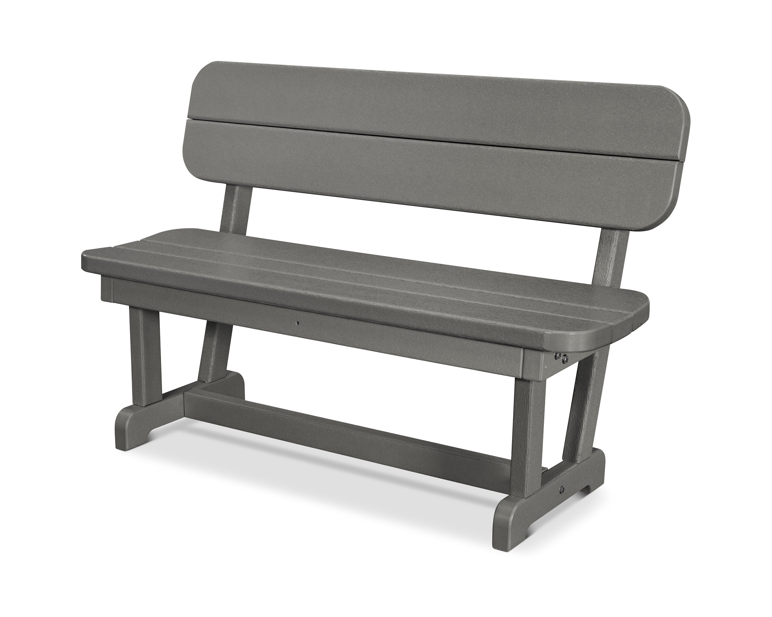 POLYWOOD® Park 48" Bench in Slate Grey