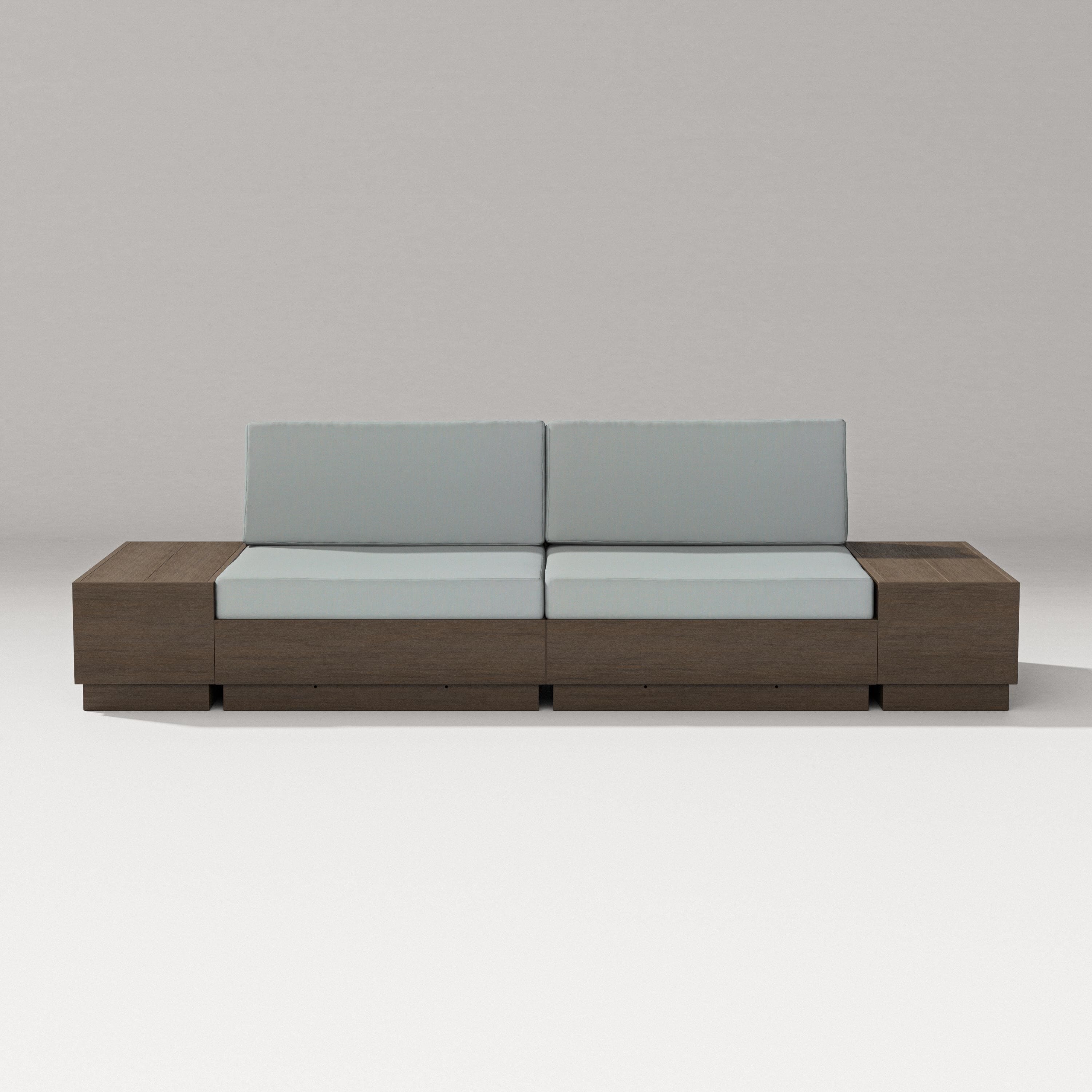 PW Designer Series Elevate 4-Piece Loveseat Sectional in Kona / Spa