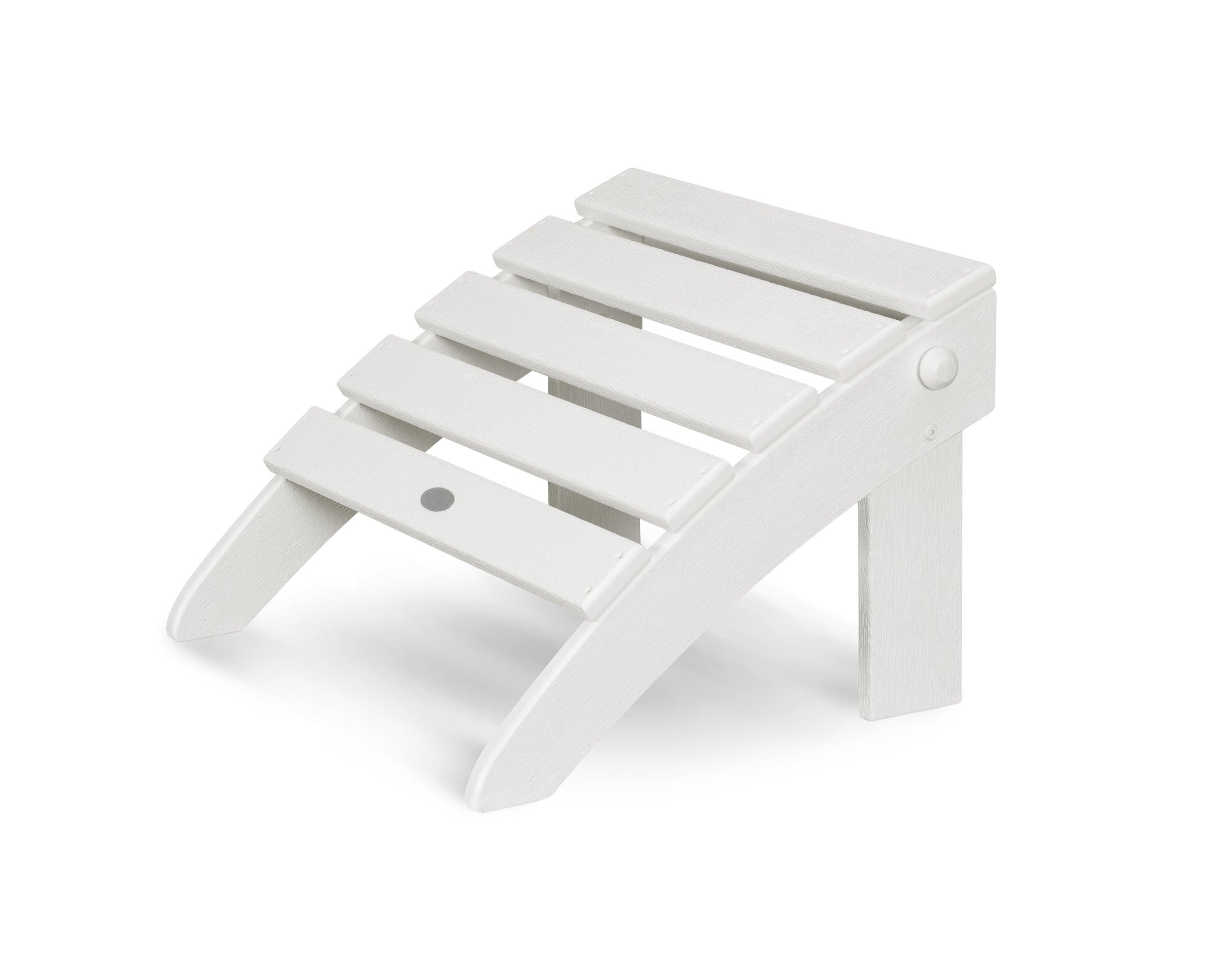 POLYWOOD Classic Adirondack Folding Ottoman in Vintage White