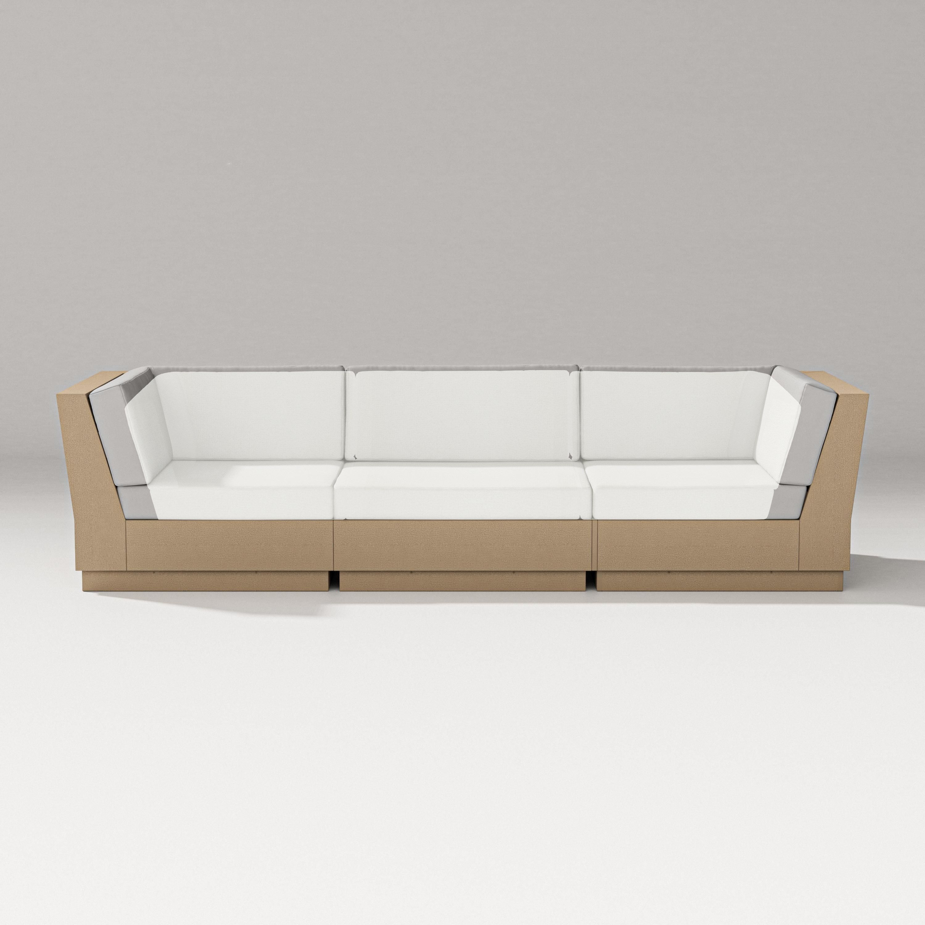 PW Designer Series Elevate Sofa Sectional in Vintage Sahara / Natural Linen