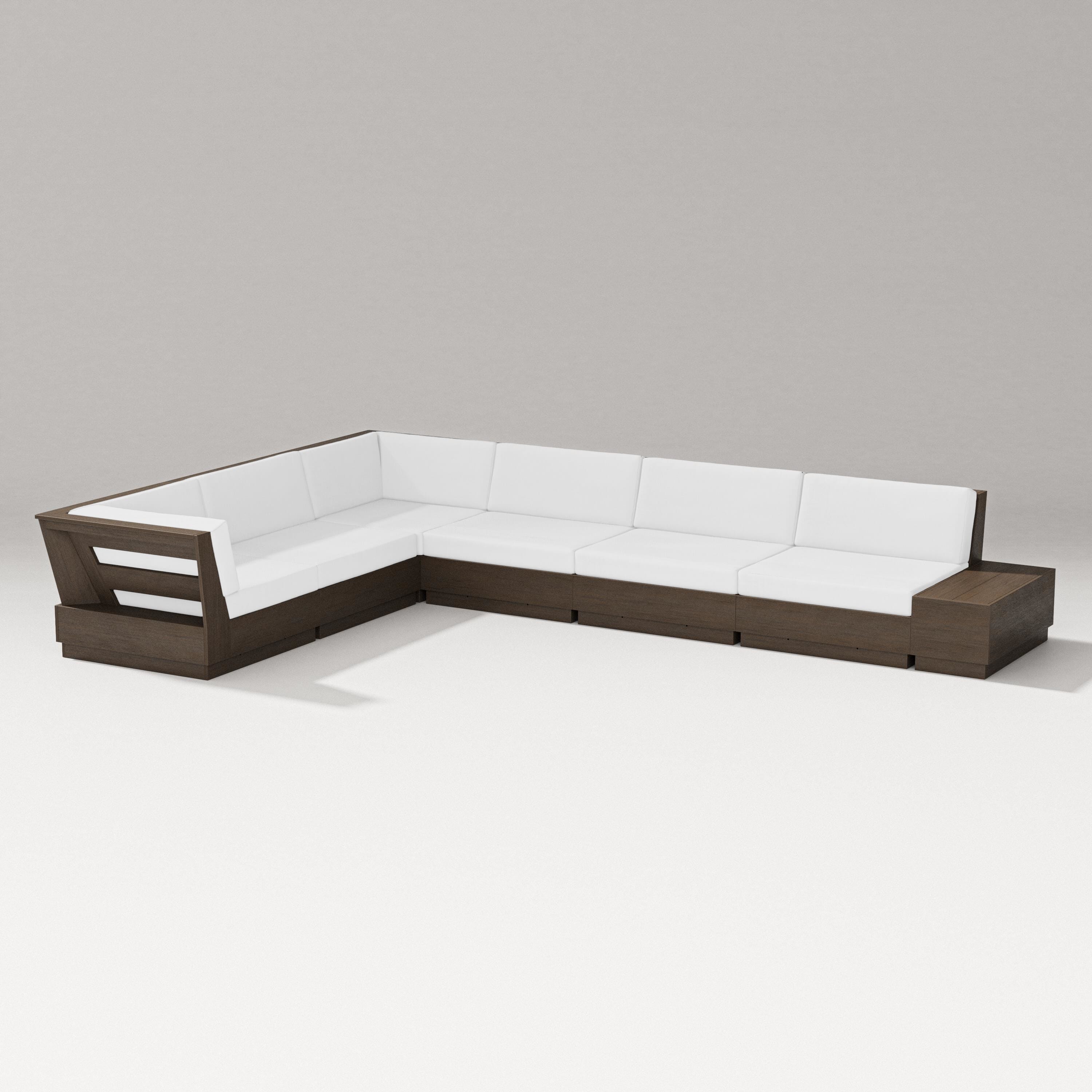 PW Designer Series Elevate 7-Piece Corner Sectional in Kona / Natural