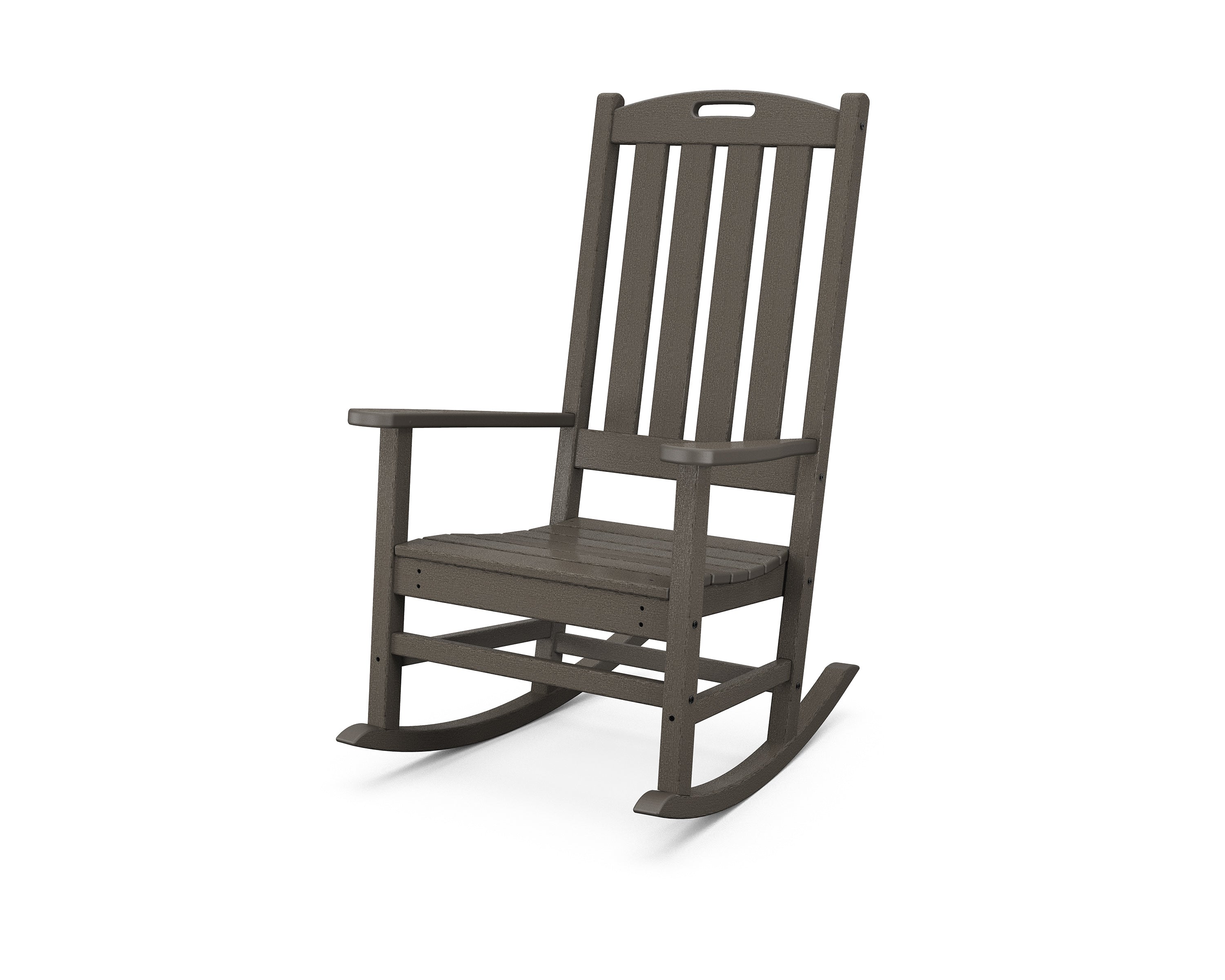 POLYWOOD® Nautical Porch Rocking Chair in Vintage Coffee