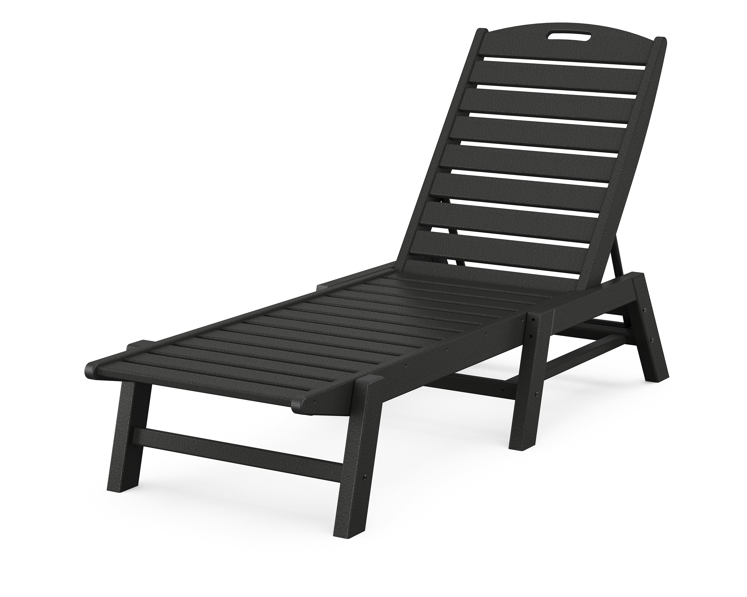 POLYWOOD® Nautical Chaise in Black