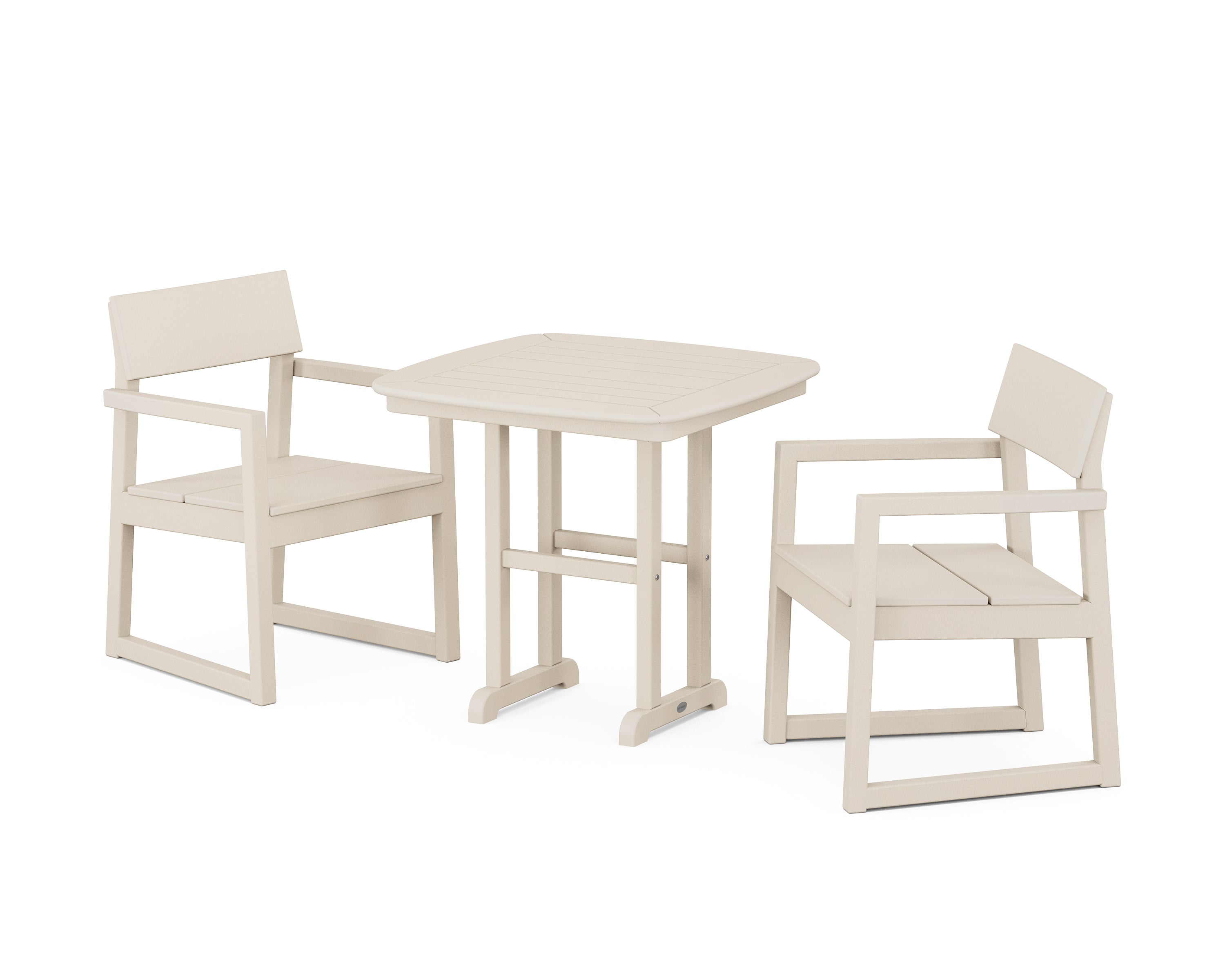 POLYWOOD® EDGE 3-Piece Dining Set in Sand