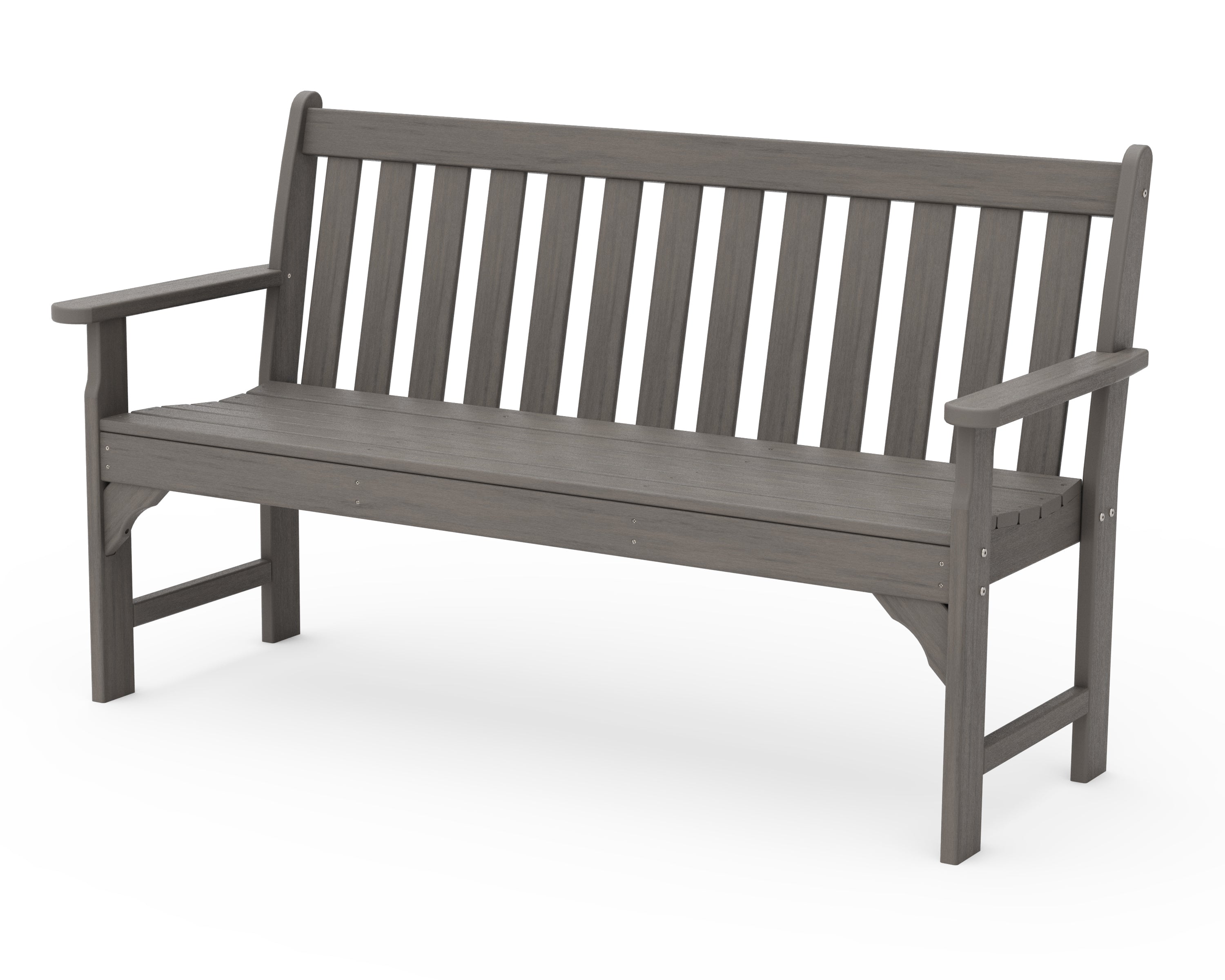 POLYWOOD Vineyard 60" Bench in Driftwood