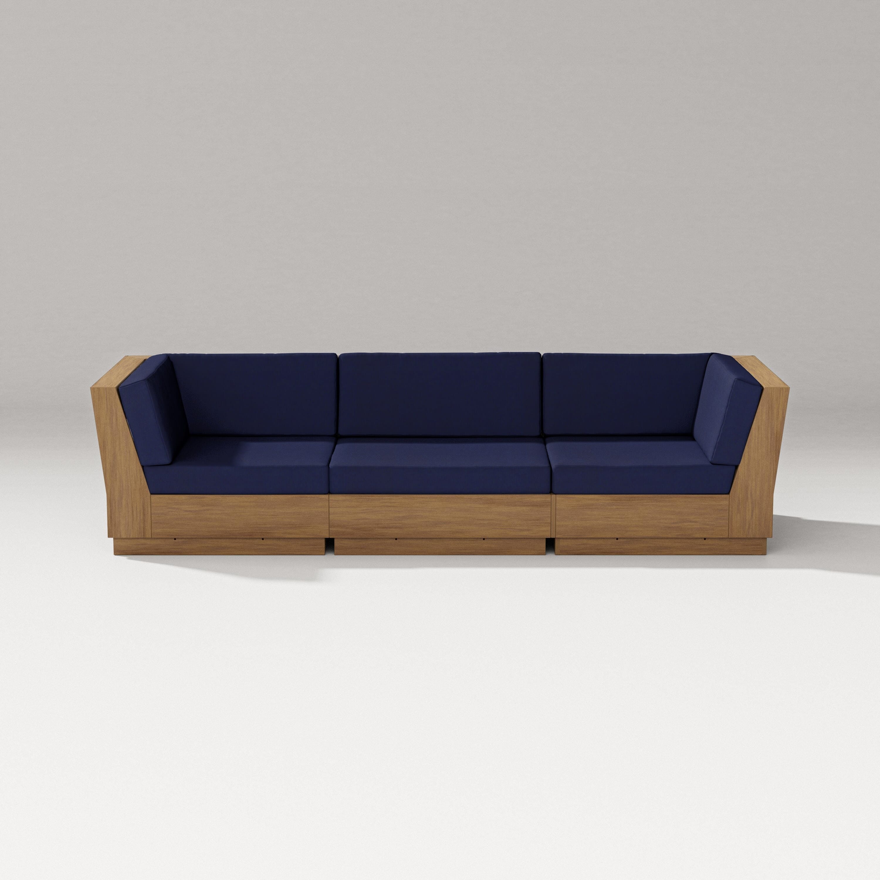 PW Designer Series Elevate Sofa Sectional in Natural / Navy