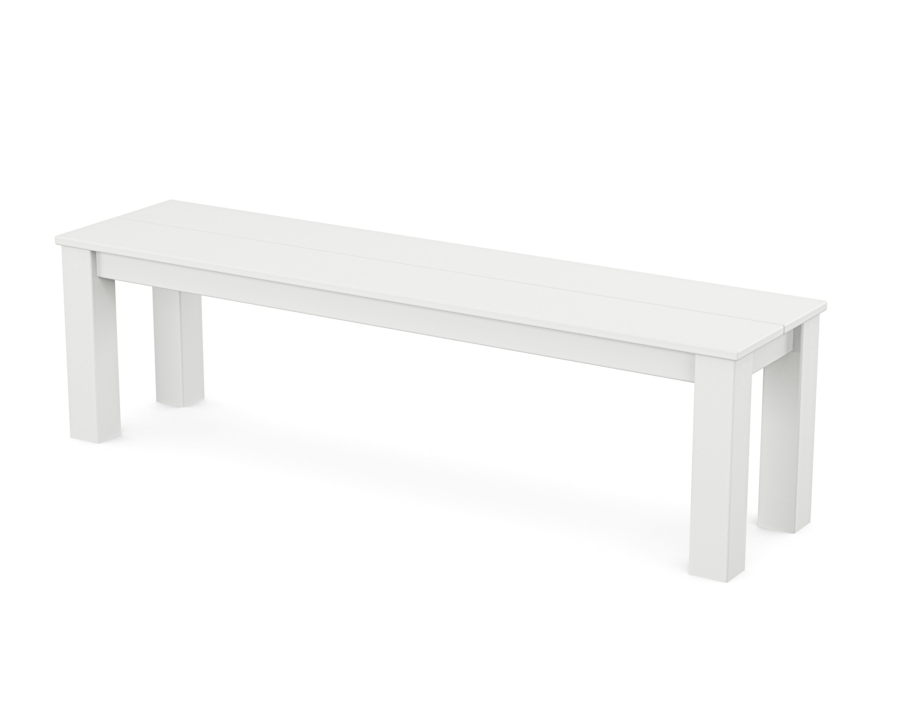POLYWOOD® Parsons 60” Bench in White