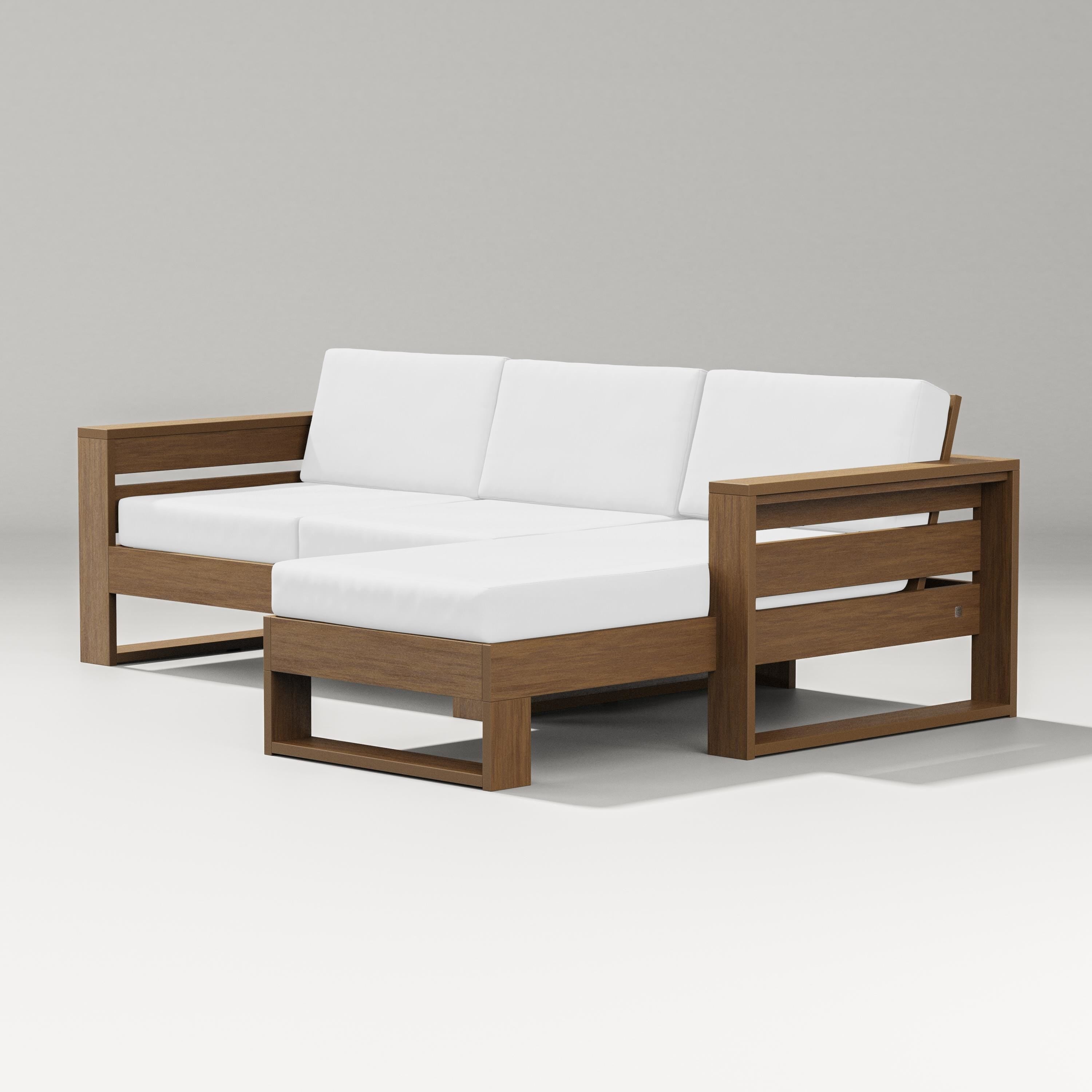 PW Designer Series Latitude Right Chaise Sectional in Natural / Natural