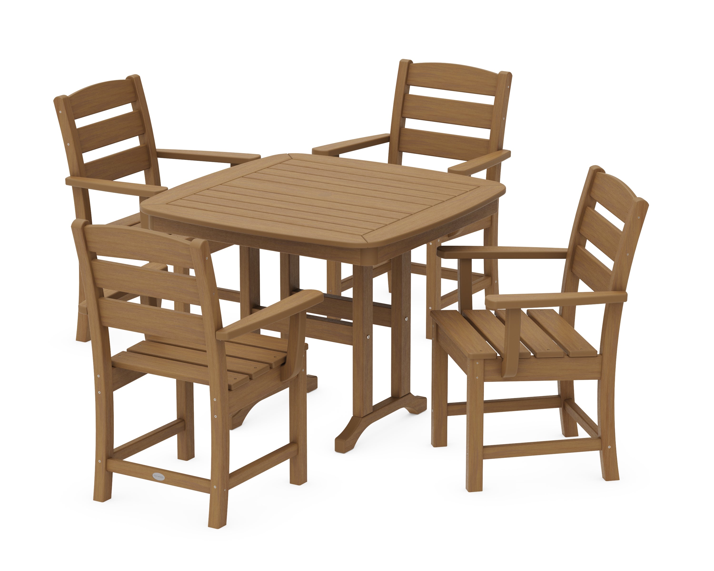 POLYWOOD Lakeside 5-Piece Dining Set in Natural