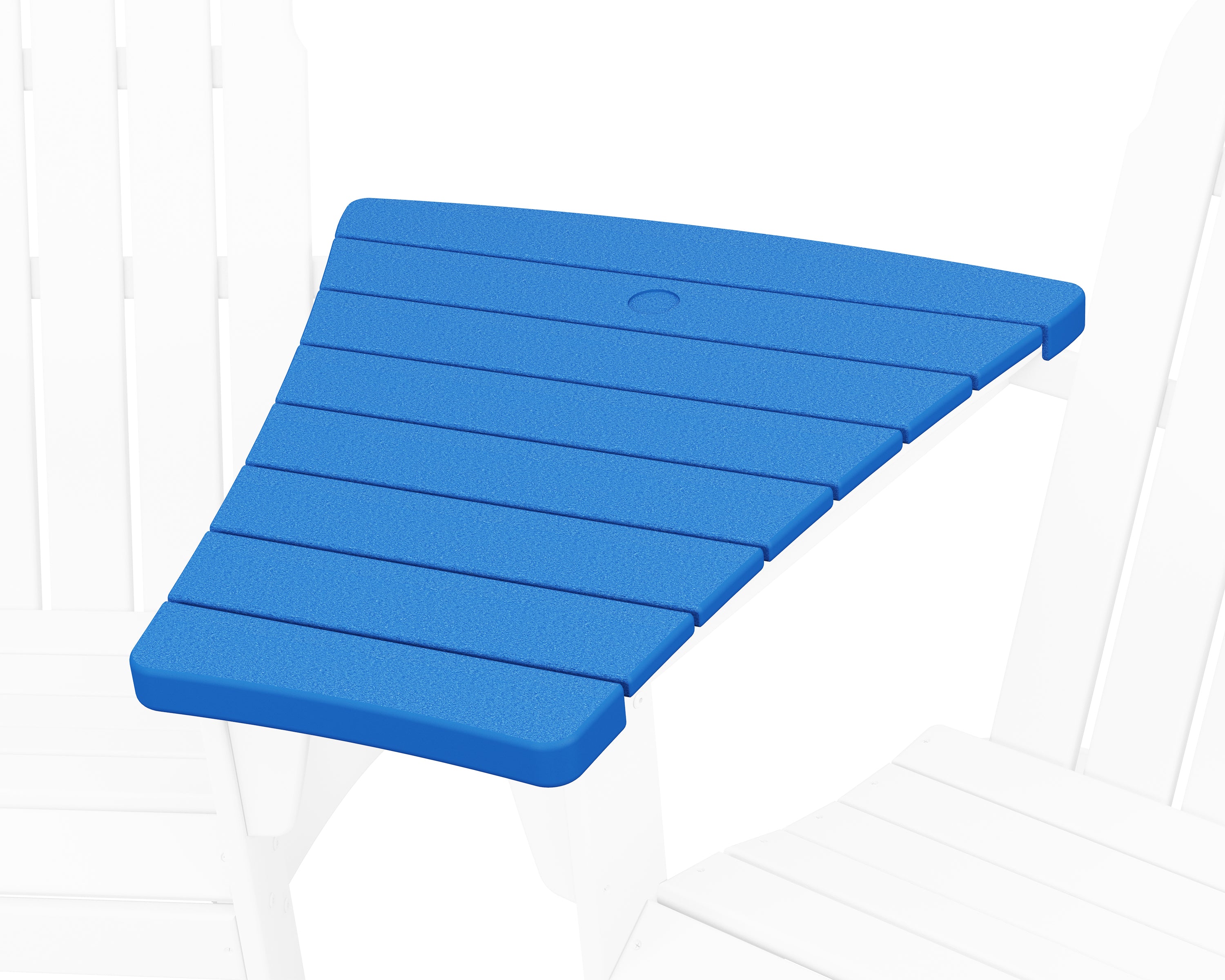 POLYWOOD 400 Series Angled Adirondack Connecting Table in Pacific Blue