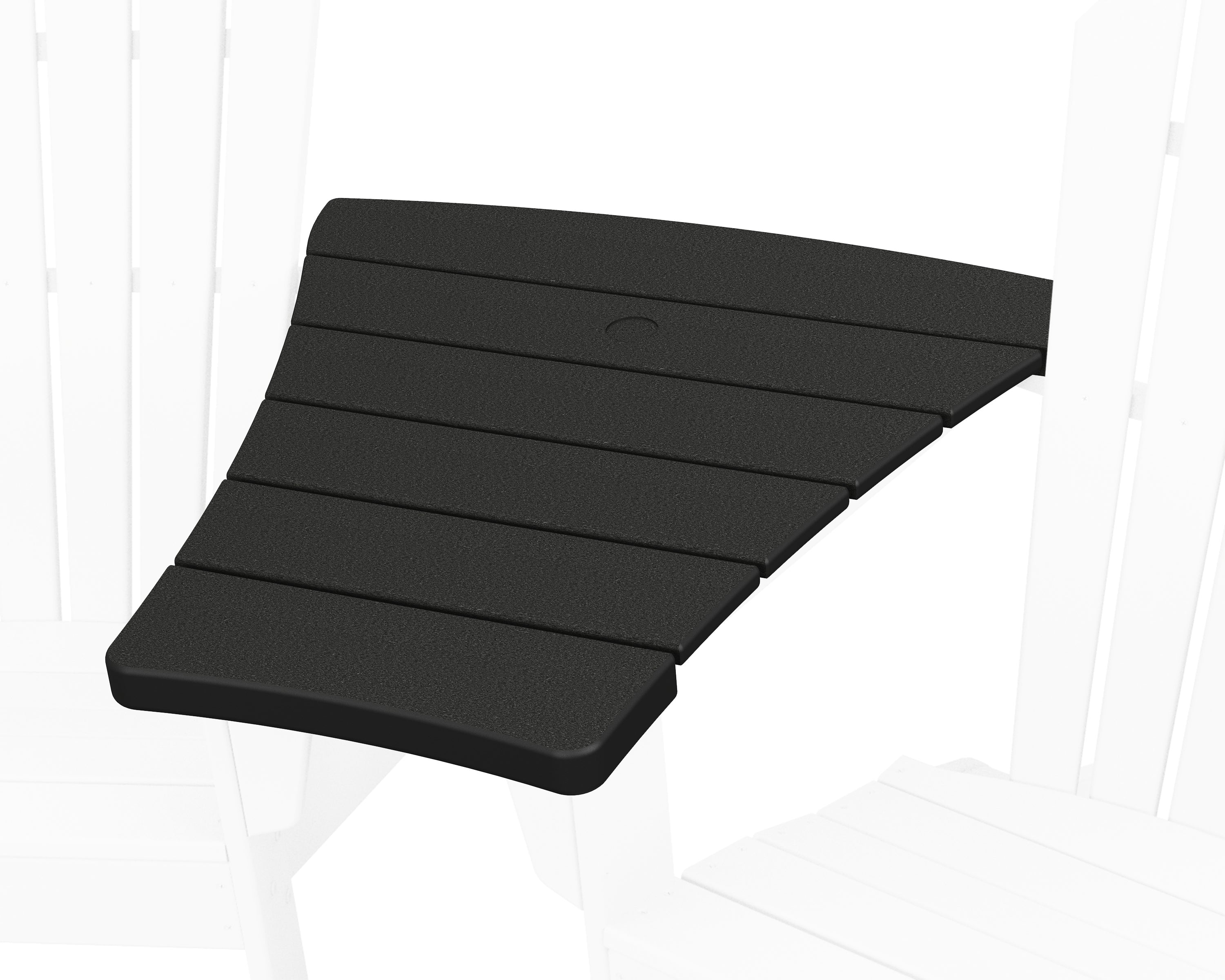 POLYWOOD Angled Adirondack Connecting Table in Black