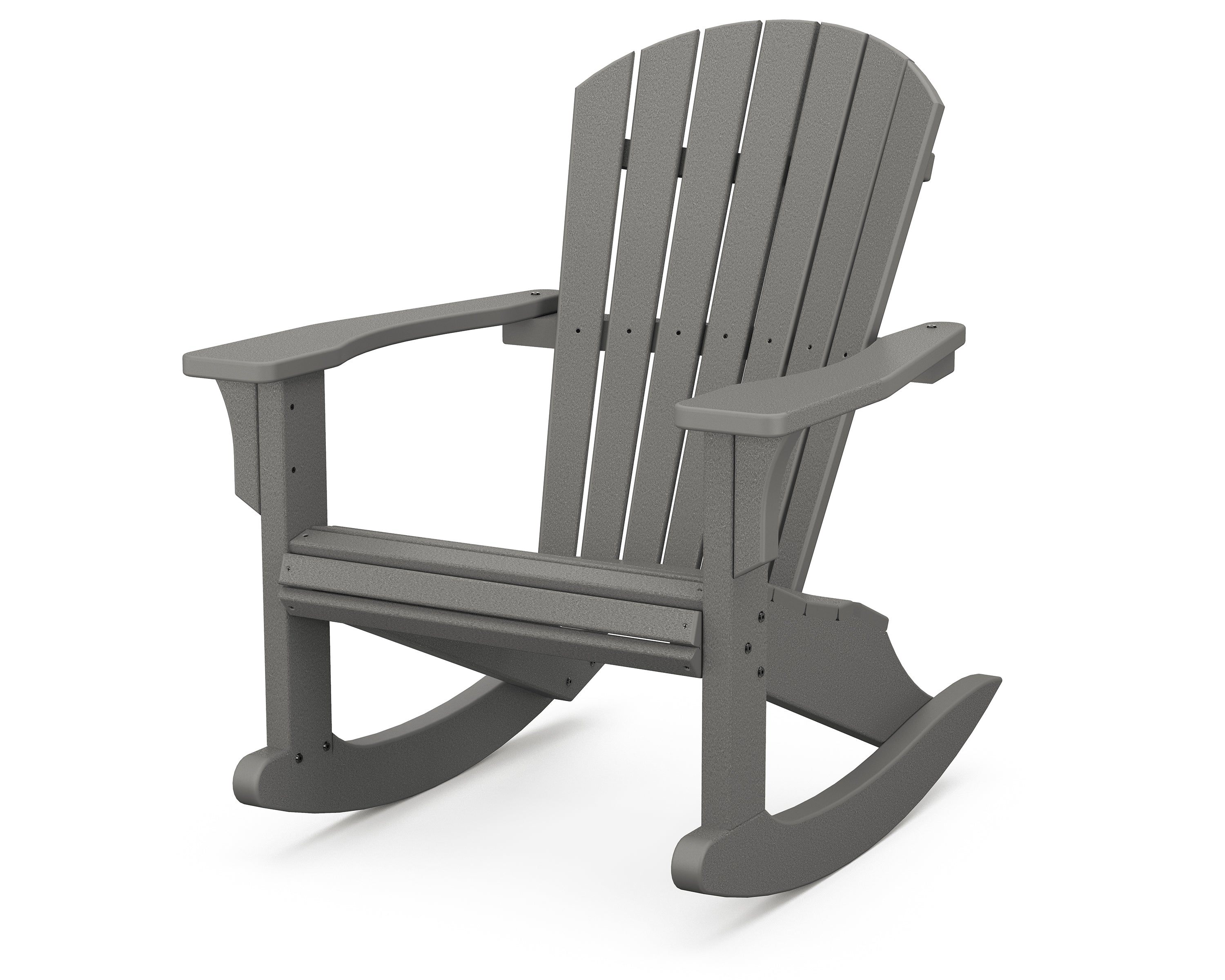 POLYWOOD® Seashell Rocking Chair in Slate Grey