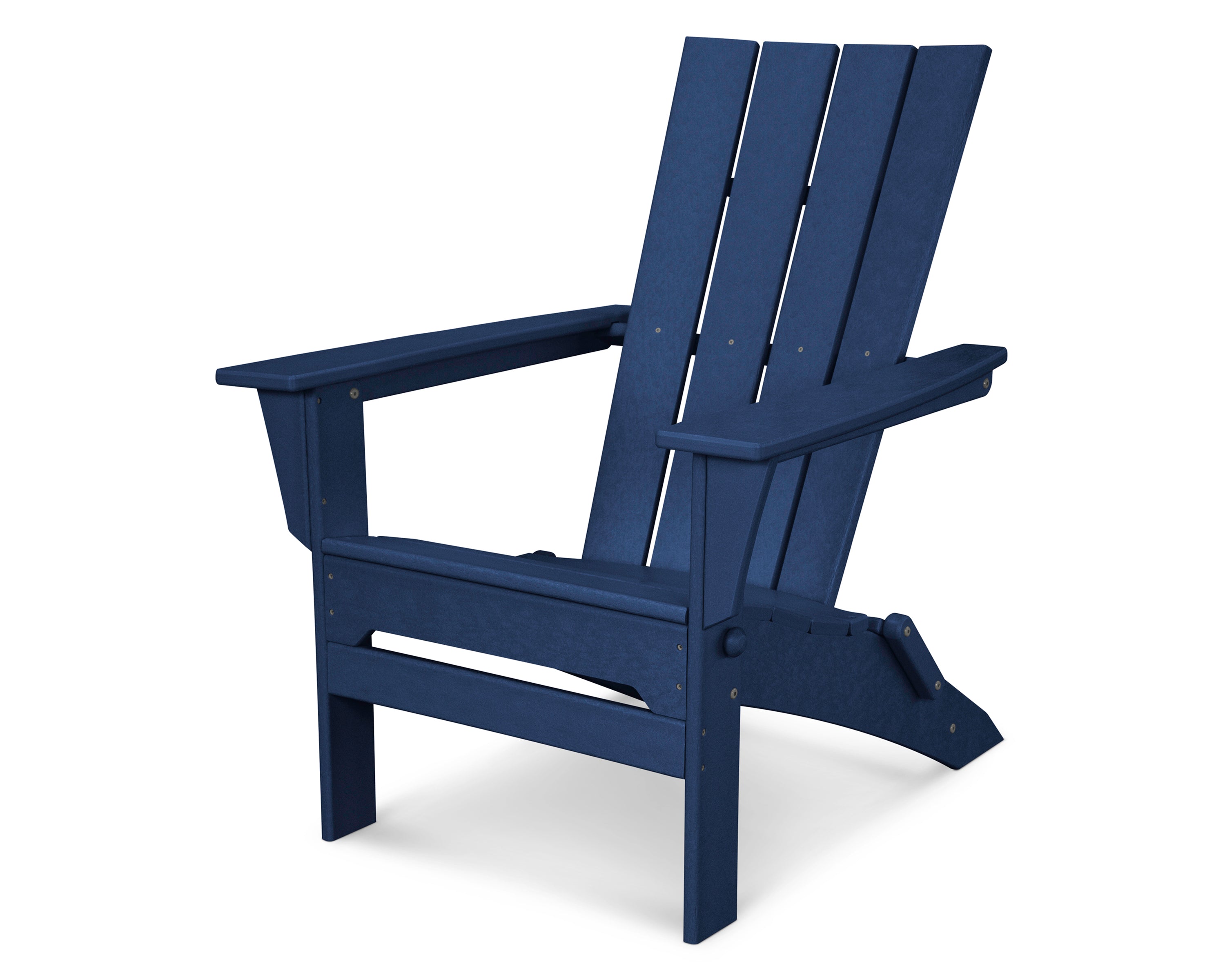 POLYWOOD Quattro Folding Adirondack in Navy