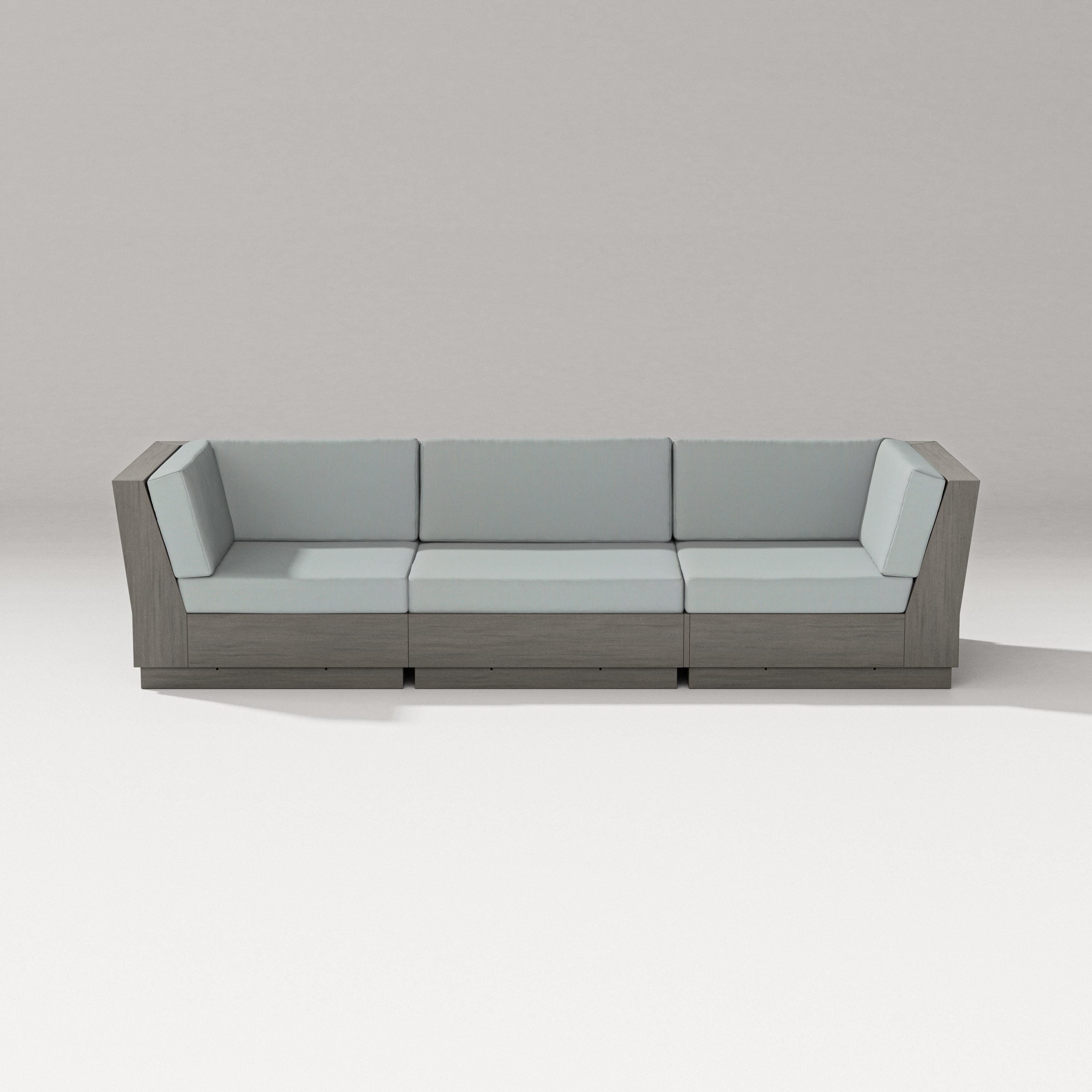 PW Designer Series Elevate Sofa Sectional in Driftwood / Spa