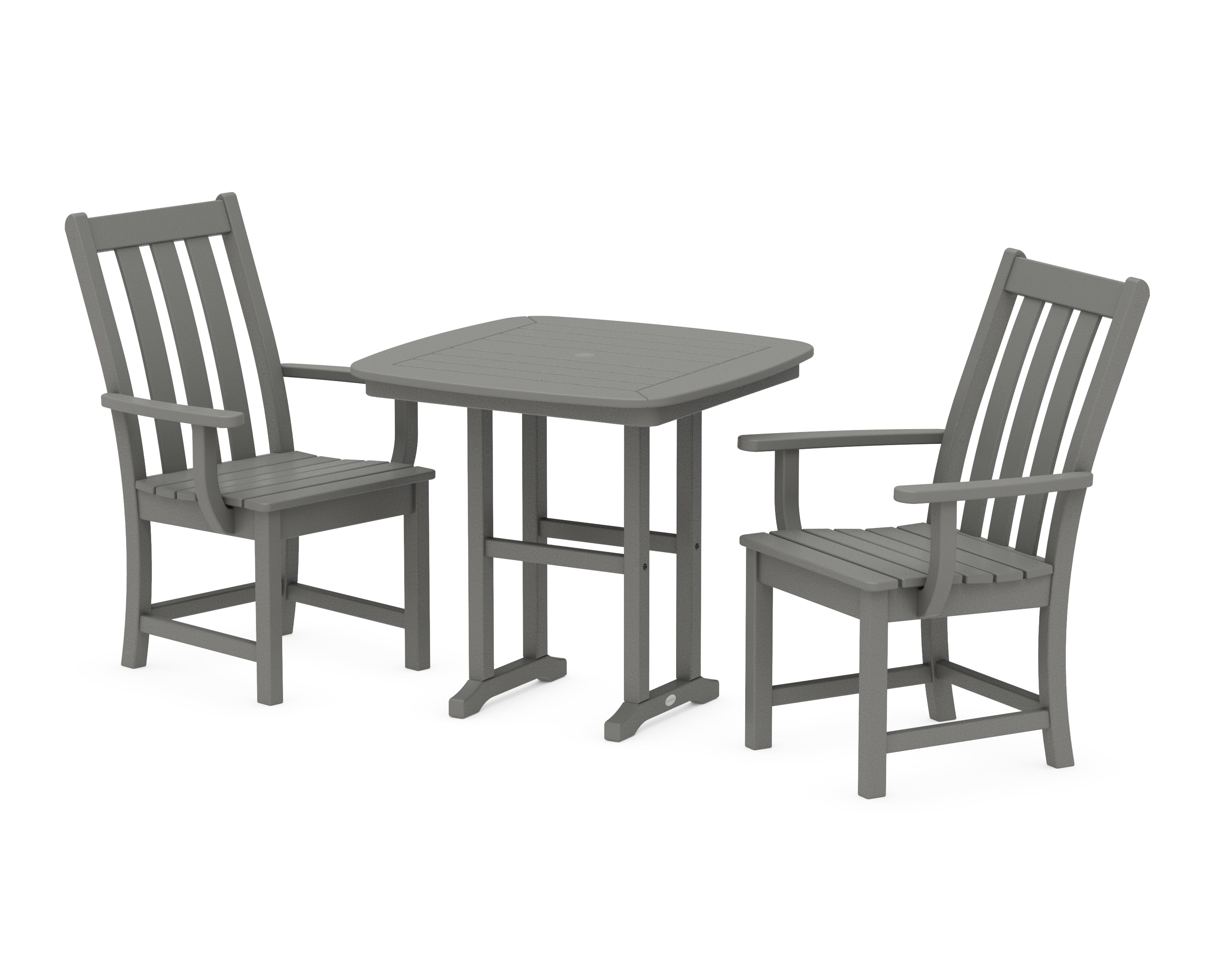 POLYWOOD Vineyard 3-Piece Dining Set in Slate Grey
