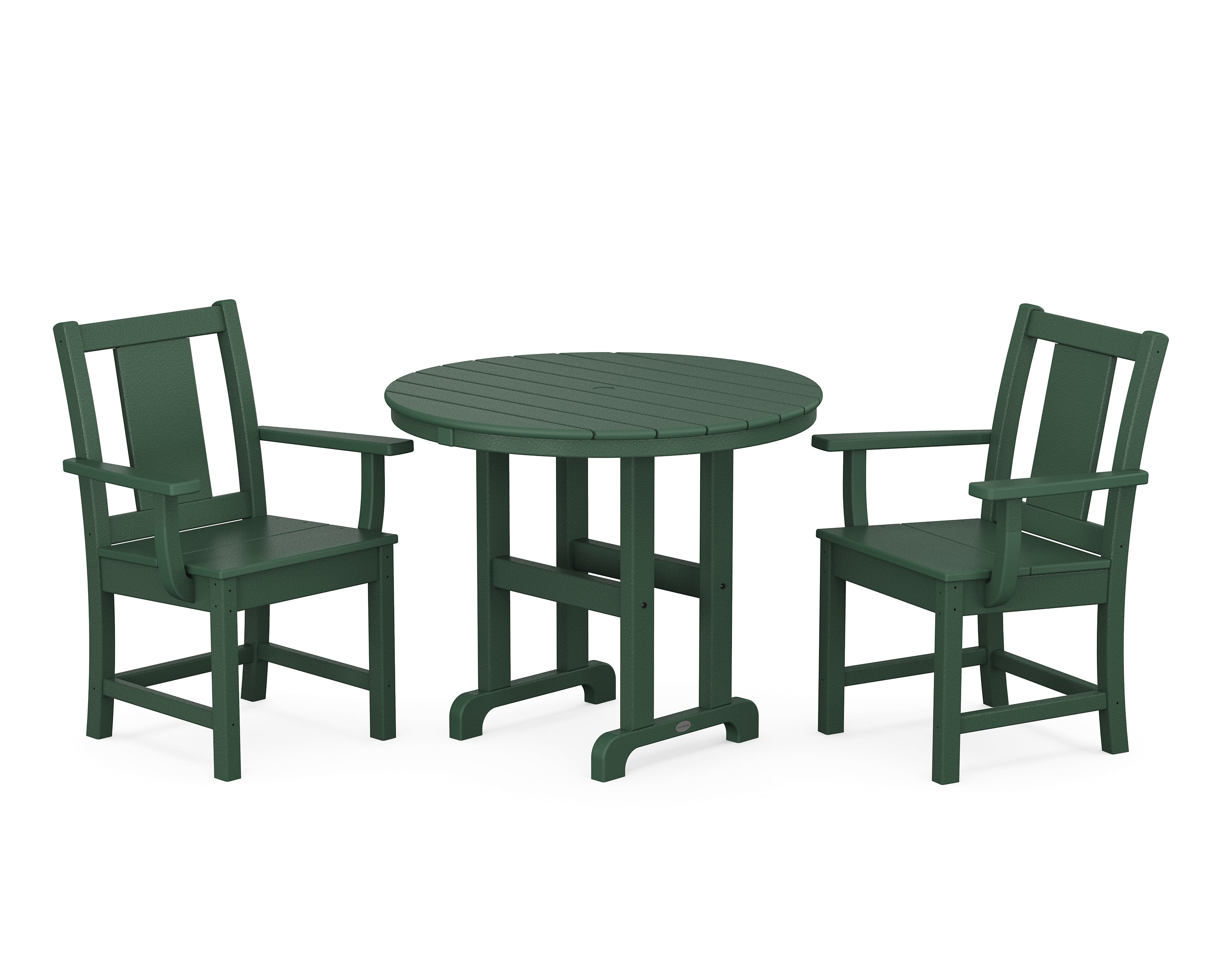 POLYWOOD® Prairie 3-Piece Farmhouse Dining Set in Green