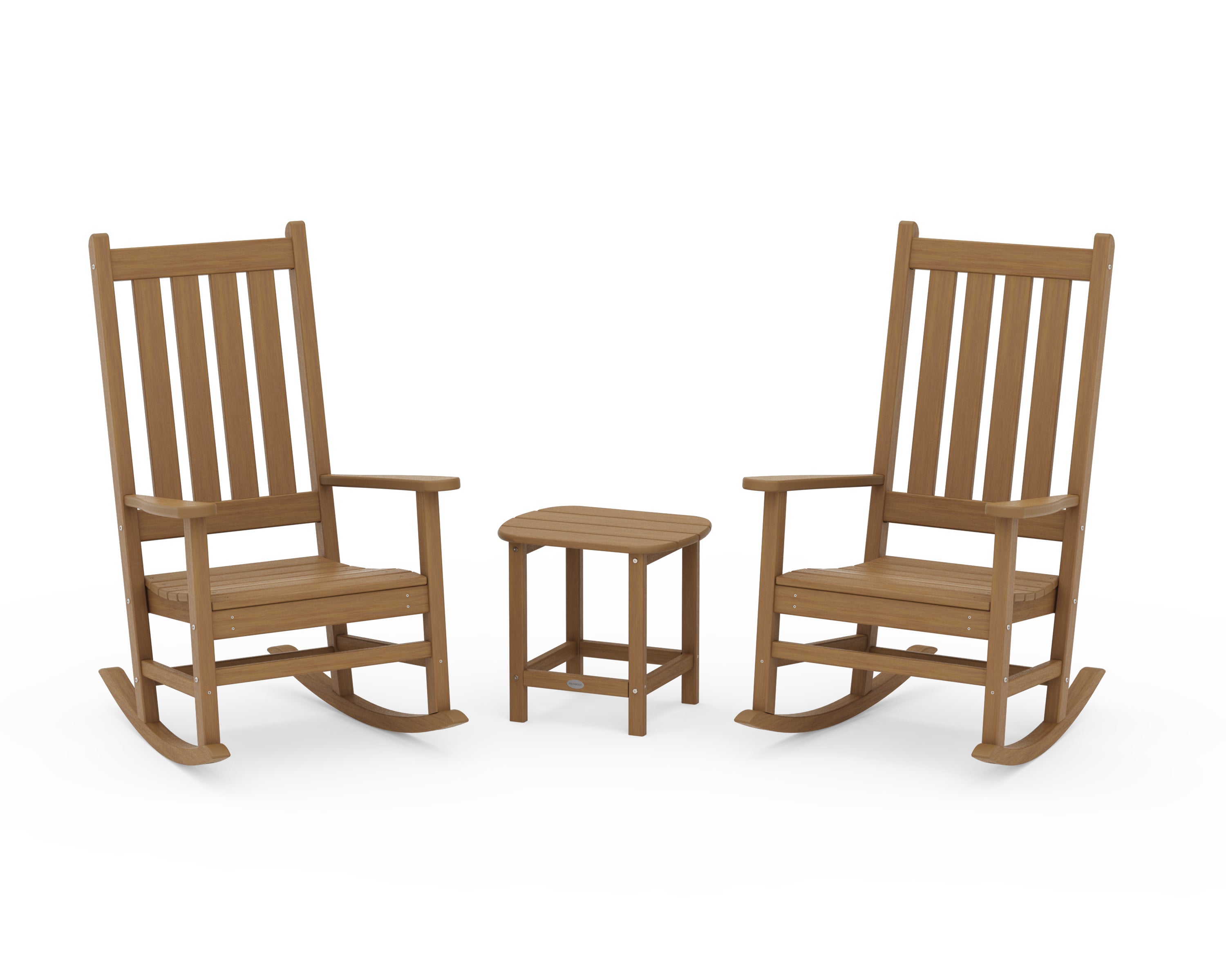POLYWOOD Vineyard 3-Piece Rocking Set in Natural
