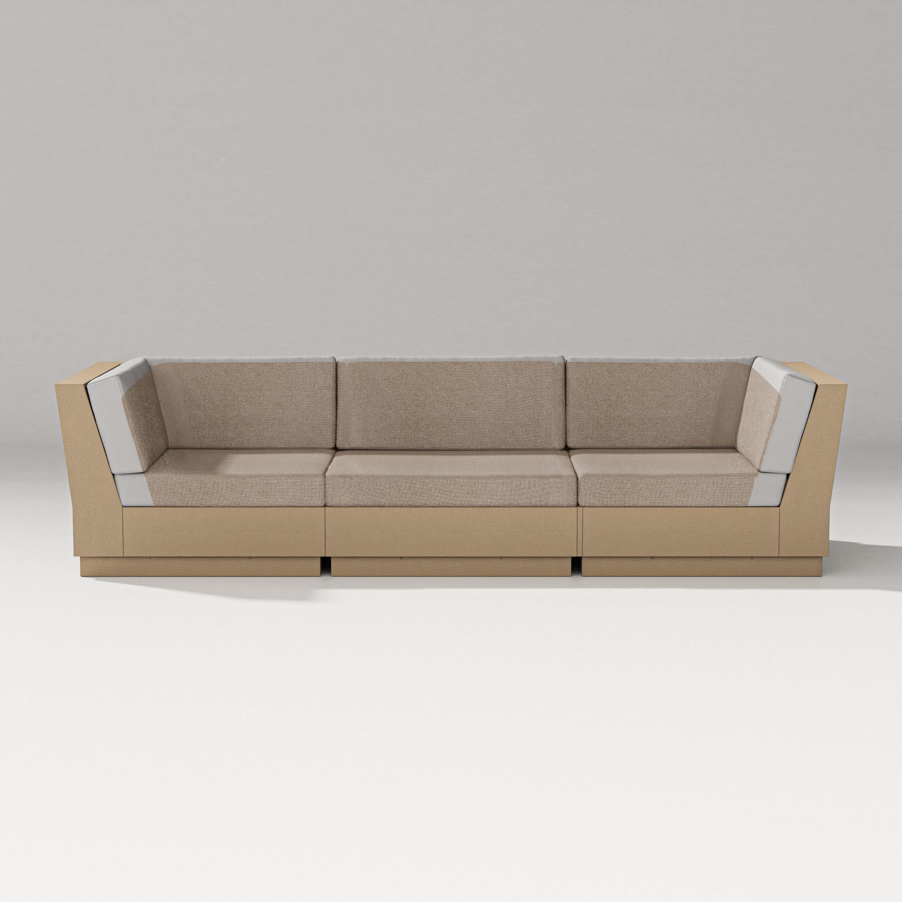PW Designer Series Elevate Sofa Sectional in Vintage Sahara / Spiced Burlap