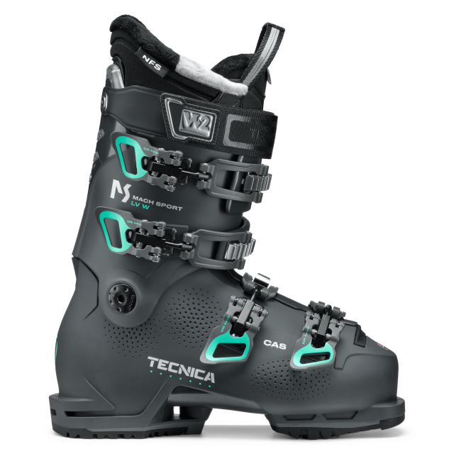 A ski boot that delivers comfort and confidence, the Mach Sport LV 85 W is designed for intermediate female skiers with low-volume feet. 
