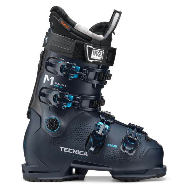 Designed with input from our Women 2 Women program, the Mach 1 MV 95 W with T-Drive Technology is specifically designed for advanced level female skiers with medium volume feet, who want a softer, more forgiving boot. 