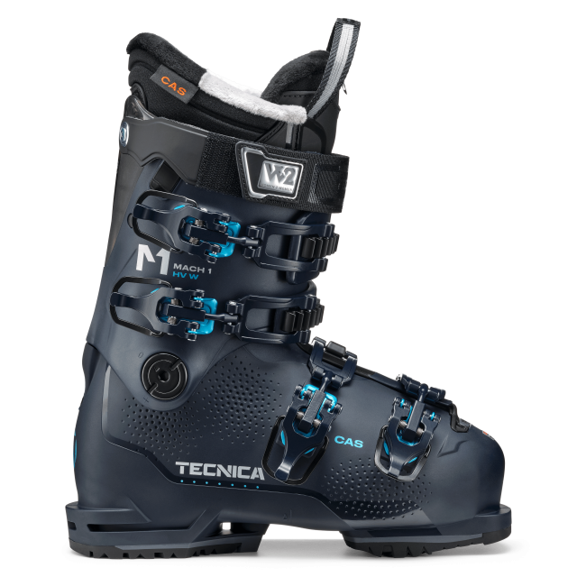 Made for those women who get out there with the interest of stepping up there game. The Mach1 HV 95 W is a higher-performance ski boot designed for advanced level women with high-volume feet.