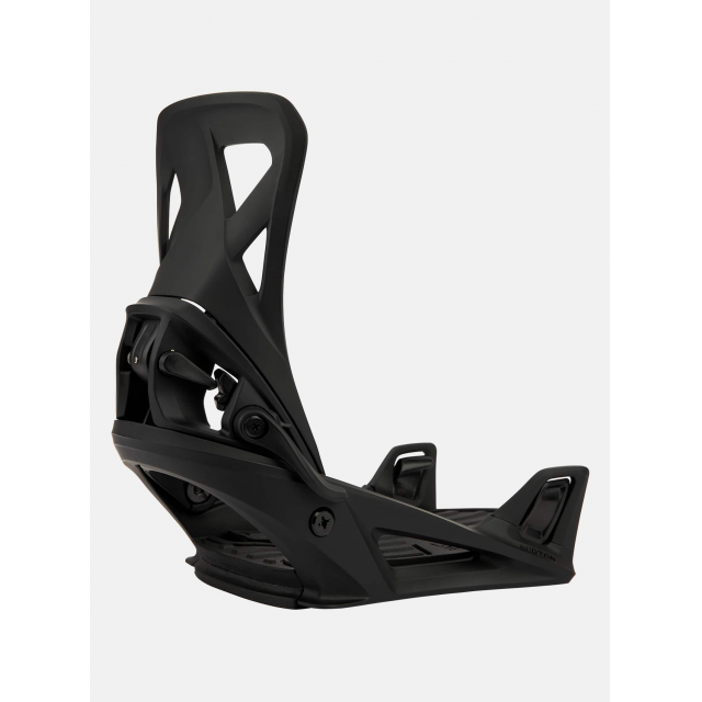The men's Burton Step On Re:Flex Snowboard Bindings offer an intuitive boot-to-binding connection for riders seeking convenience and performance. Three connection points, two at the toe and one at the heel, deliver unmatched simplicity, security, and board control.