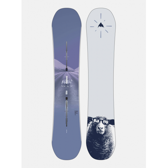 From unexplored peaks to your favorite parks, the women's Burton Yeasayer Snowboard tames anything that stands in your way. The board's Flying V profile provides a relaxed and floaty feel, while a true twin design keeps you in control no matter which way you point it.