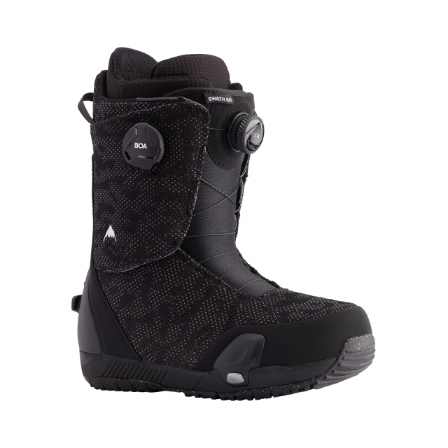 Just step and ride. The men's Burton Swath Step On Snowboard Boot brings step-in binding ease to ease the medium-flex tweakability and comfort of the Swath boot. 