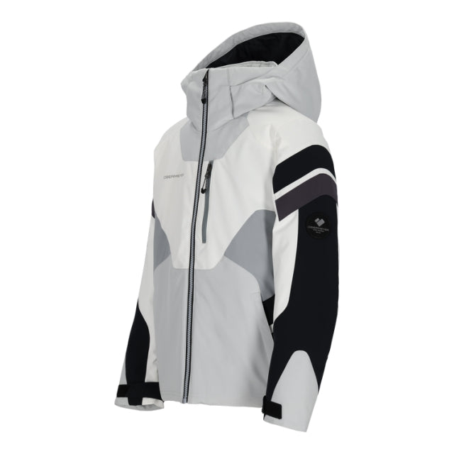 Introducing the Obermeyer Mach 14 ski jacket - the perfect blend of technology and style. This jacket is designed to keep you comfortable and warm, no matter how extreme the weather conditions may be