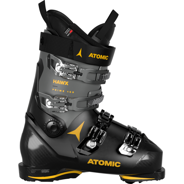 The Atomic Hawx Prime 100 GW is an all-mountain ski boot with a medium fit and flex, perfect for men with a medium build.