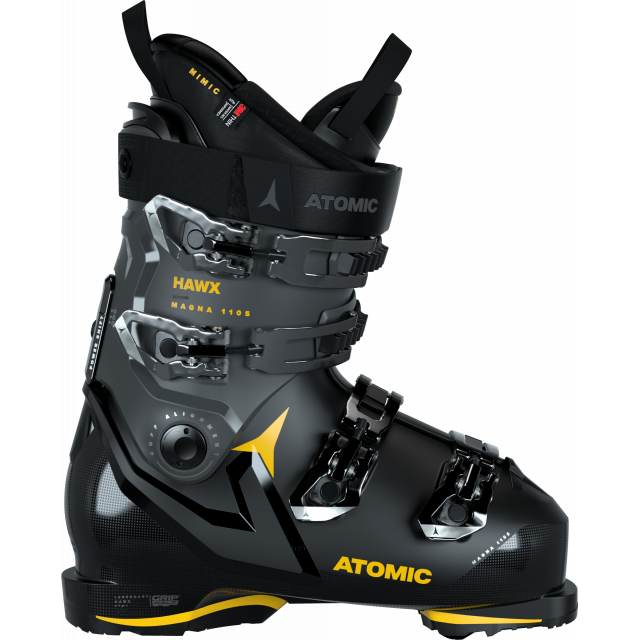For aggressive skiers with a wider foot seeking endless hours on the snow, the mid-range flex Atomic Hawx Magna 110 S GW ski boot is the solution.