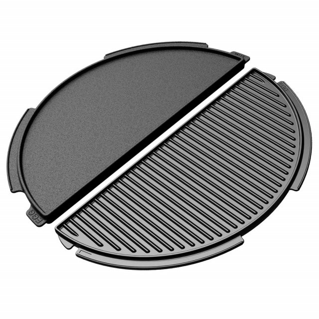 Half Moon Cast Iron Plancha Griddle for 2XL, XL and Large EGGs