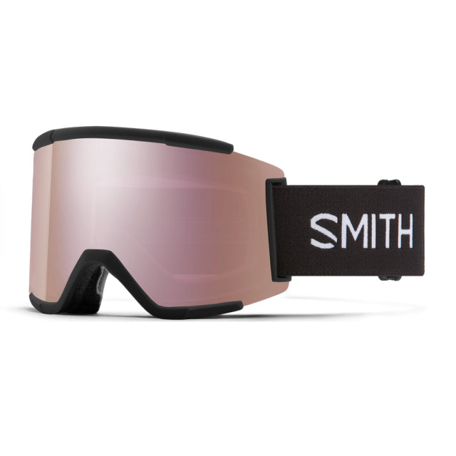 The Squad XL is Smith's largest cylindrical goggle. The massive cylindrical lens is made from molded carbonic-x material so it’s tough, but still has Fog-X technology and ChromaPop™ lens innovation for crystal clear vision. The oversized semi-rimless frame is matched with a new, larger strap; complete with fully integrated strap connection point that delivers the function you need without extra moving parts. Essential technology and maxed out size ideal for the best days of riding.