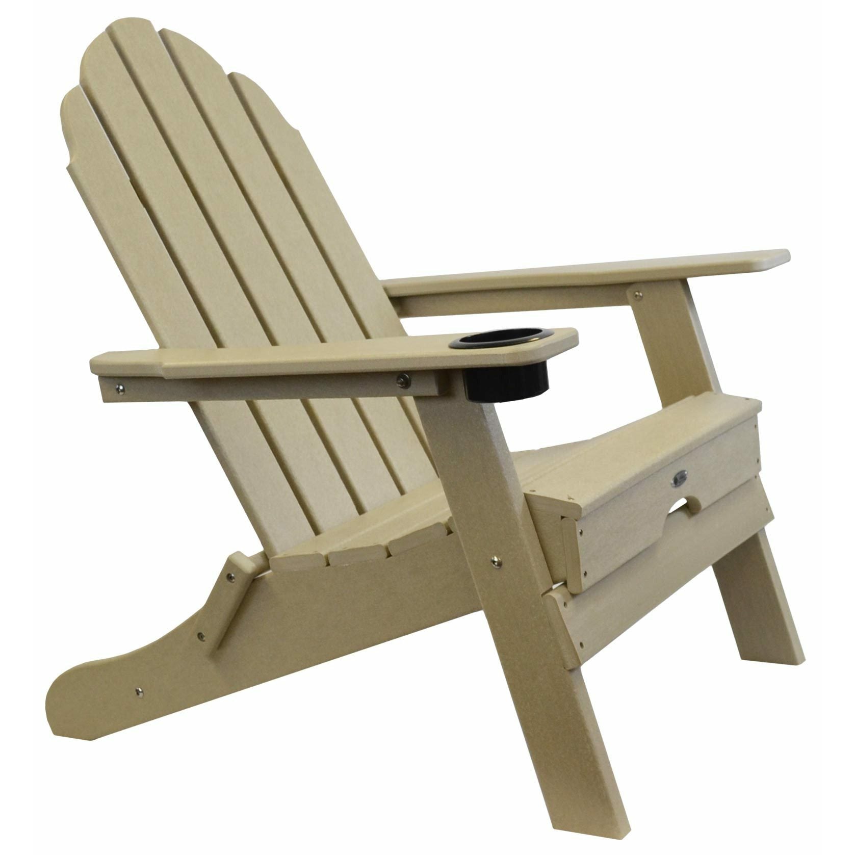 Beach Haven Poly Adirondack Folding Chair - Color: Sand - Atlas Patio Furniture - Pelican Shops Ski, Pool & Patio