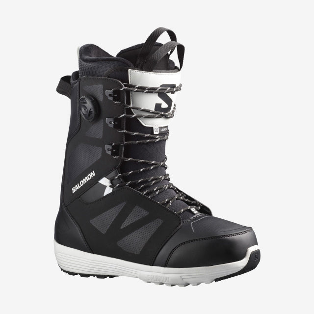 This team favorite do-it-all park boot utilizes Salomon's Fit To Ride building process ensuring instant out of the box fit and first rate comfort. Designed for the modern freestyle rider featuring our lightest construction our Salomon specific BOA STR8JKT for deluxe heel hold and a compact foot print.